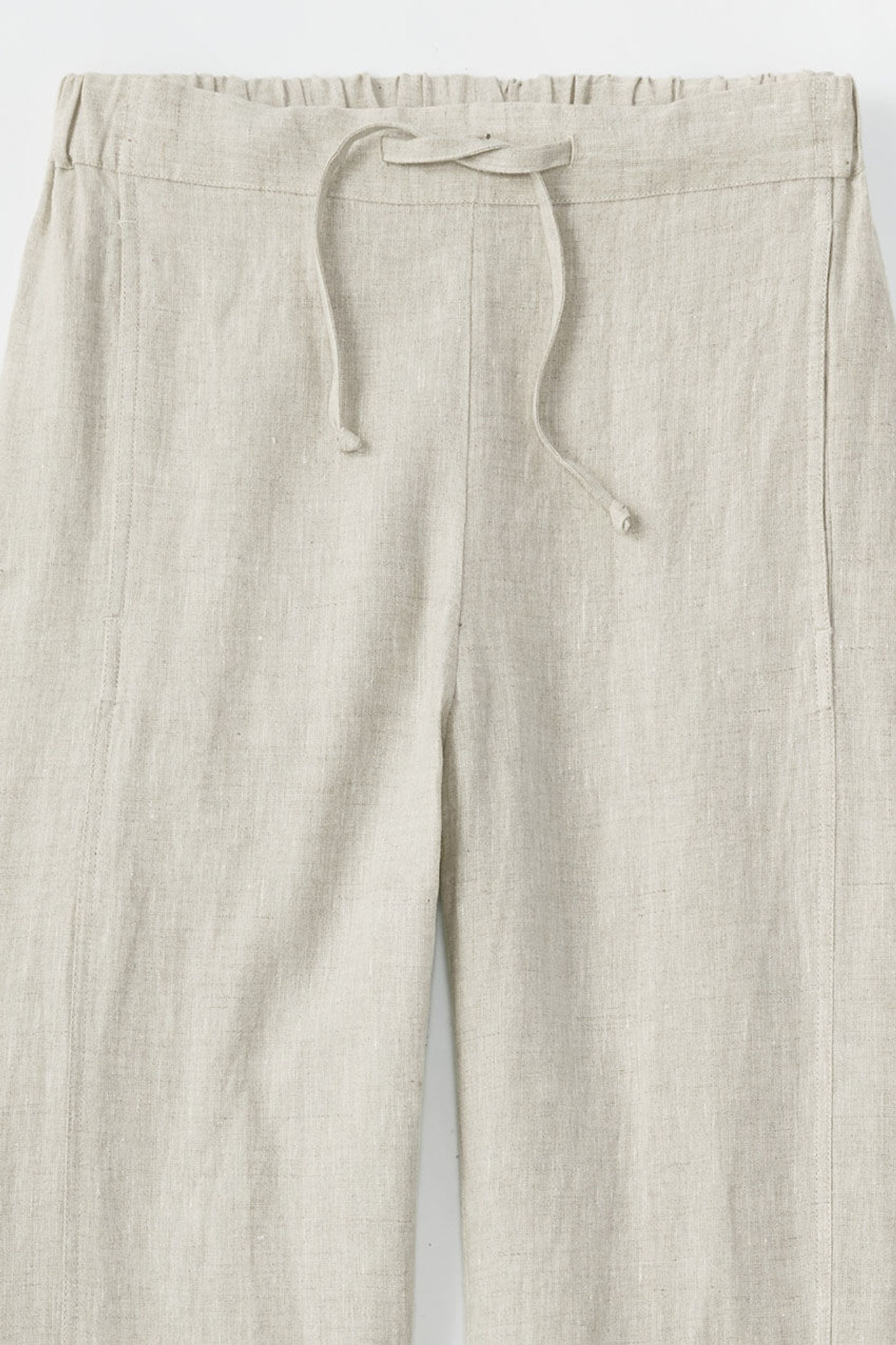 Cross Dye Linen Ankle Pants