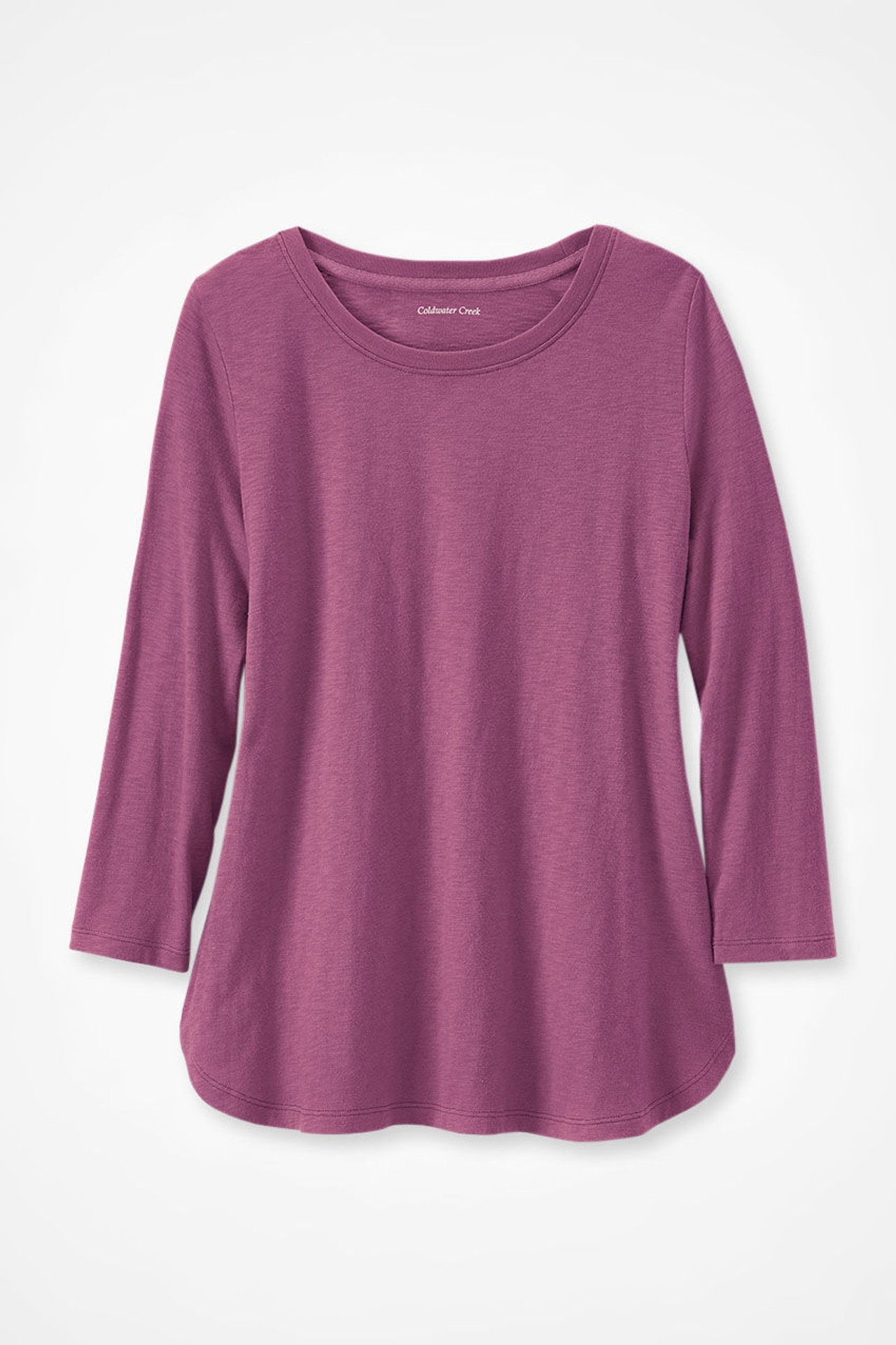 Just Right 3/4-Sleeve Slub-Knit Tee