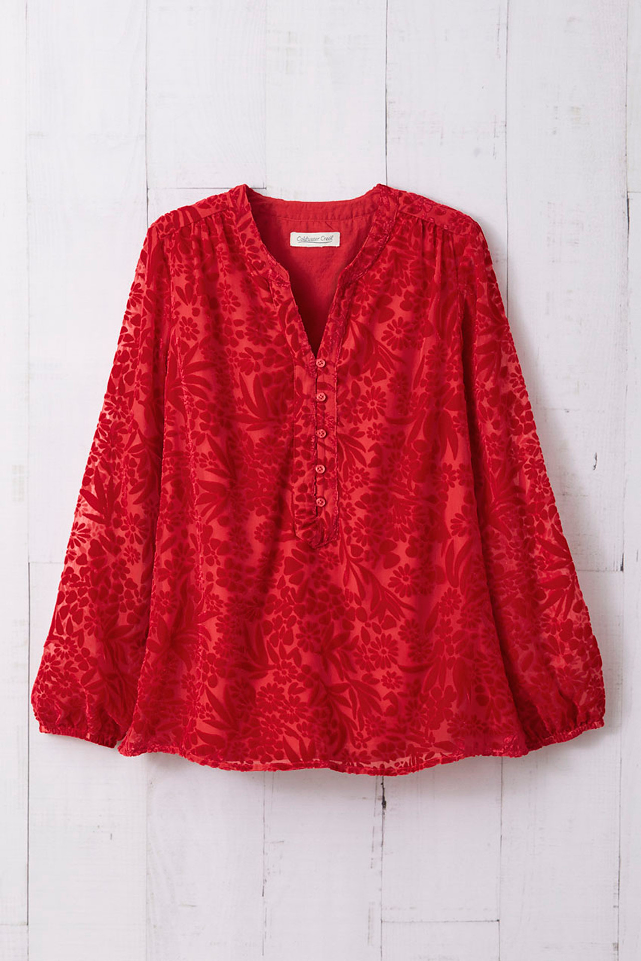 Velvet Burnout Tunic