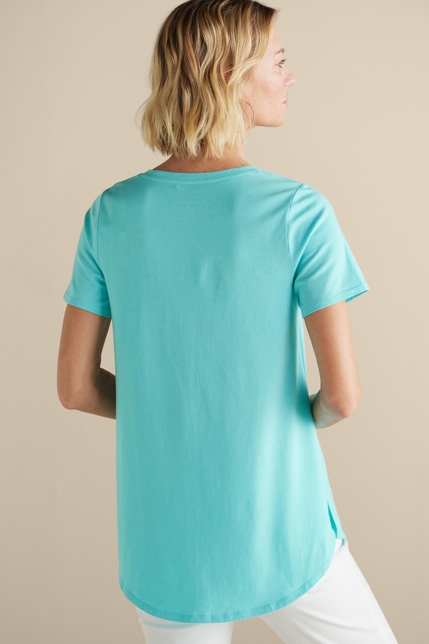 SoftEssential™ Supima® Isabel Short Sleeve Tunic