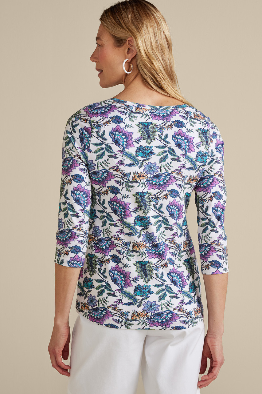 SoftEssential™ Supima® 3/4 Sleeve Tee I