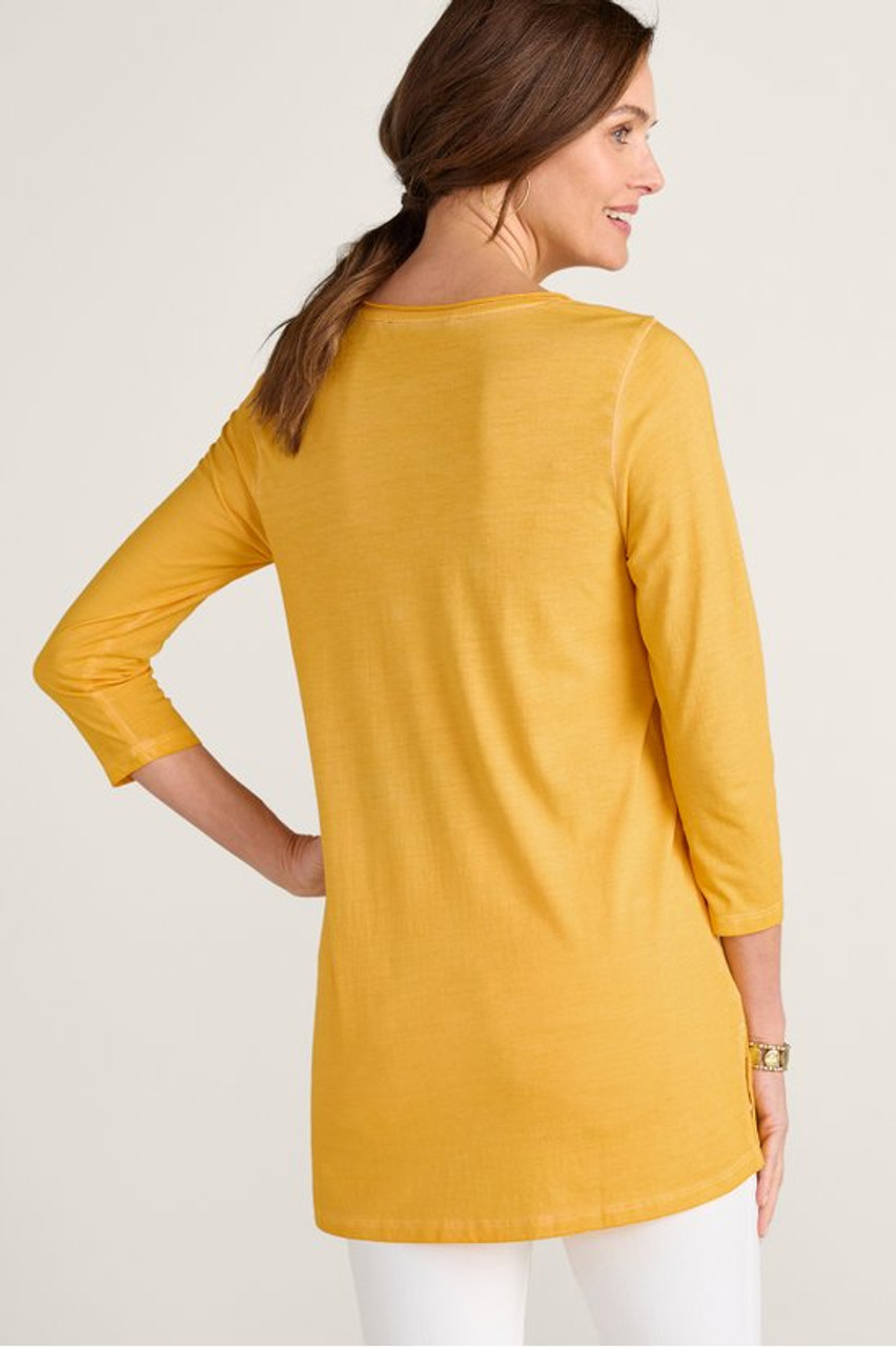 Orelia Embroidered Knit Tunic