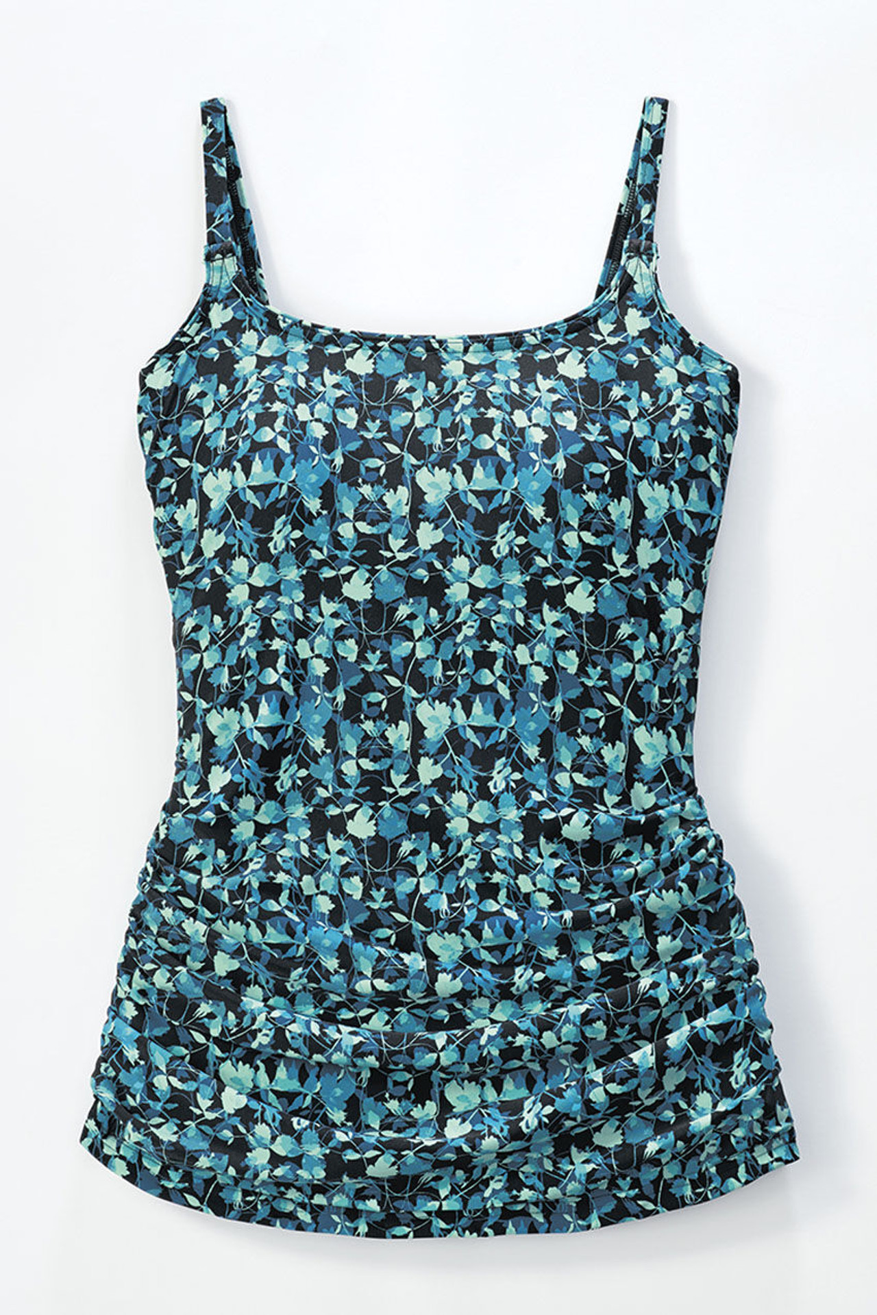 Print Ruched Tankini