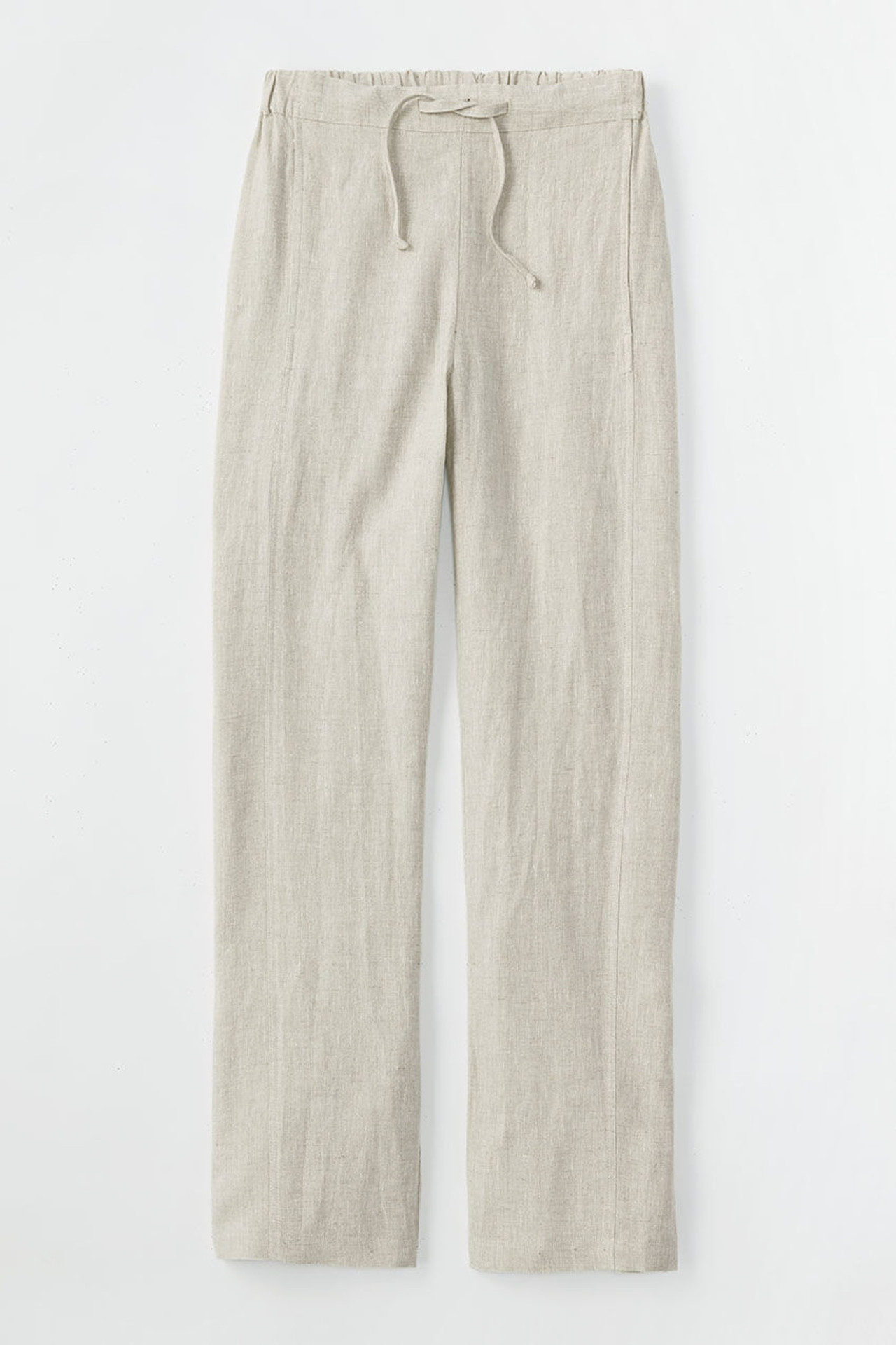Cross Dye Linen Ankle Pants