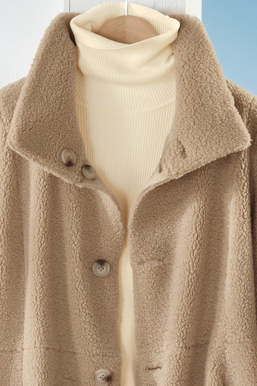 Reversible Faux Shearling Coat