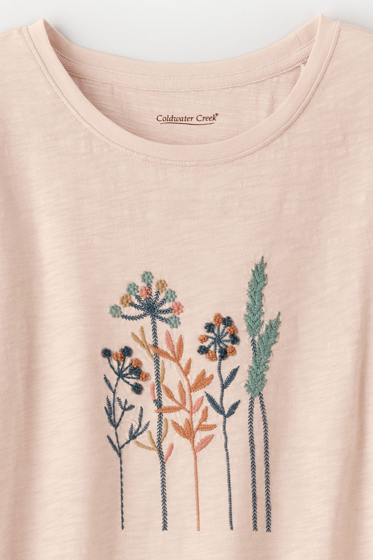 Flower Embroidered Top