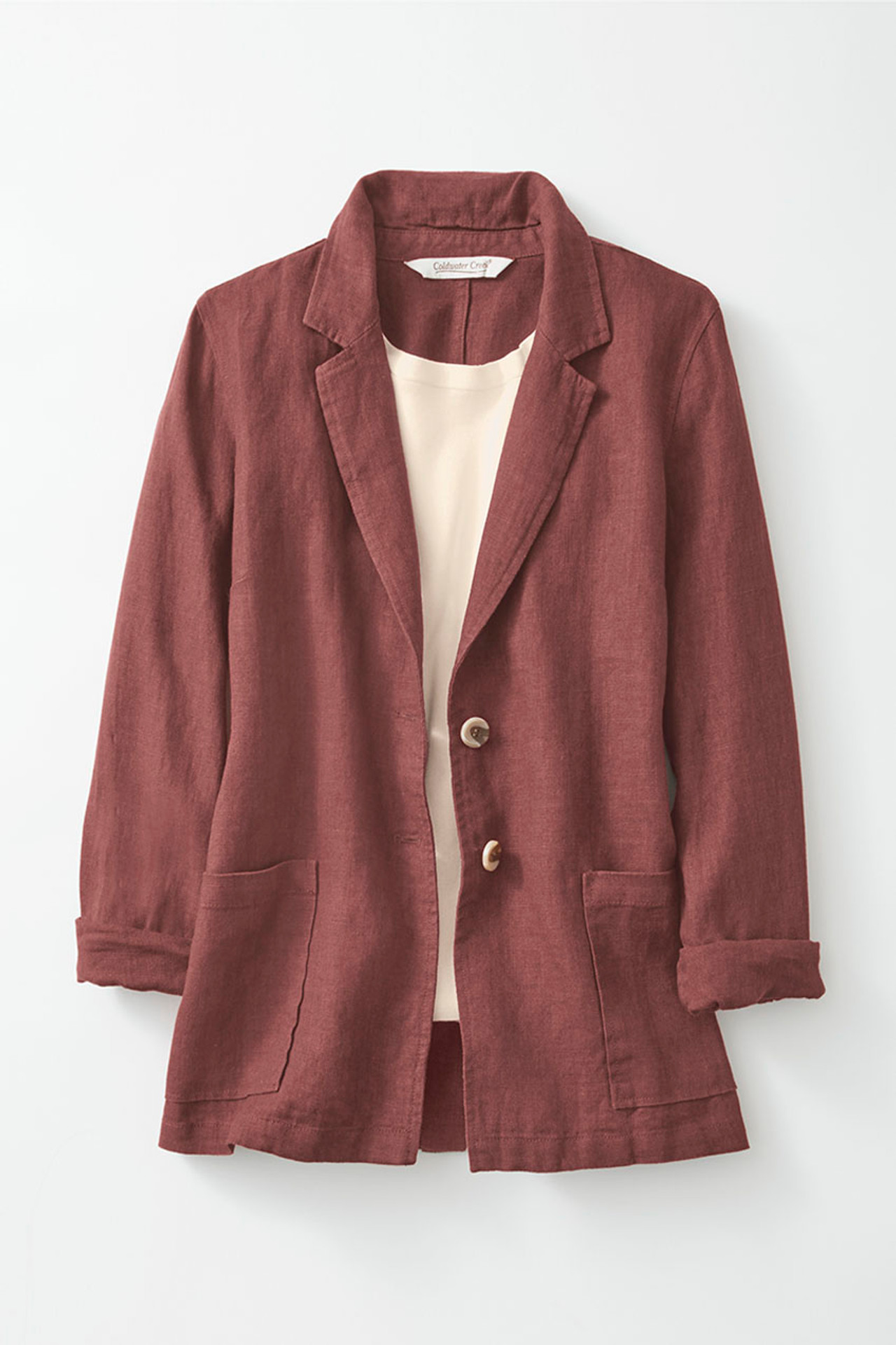 Linen Boyfriend Jacket