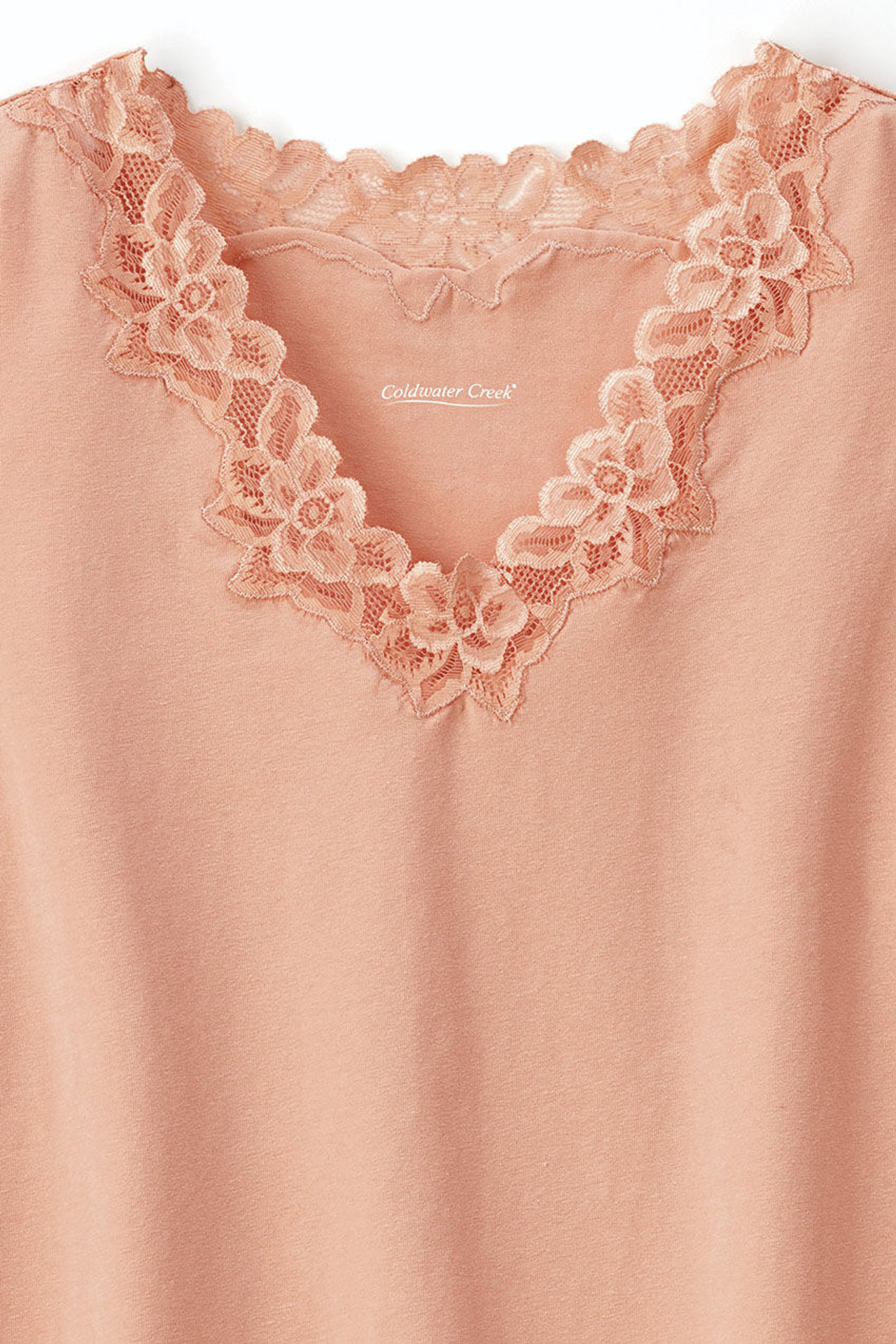 Longer Length Double Lace Tank