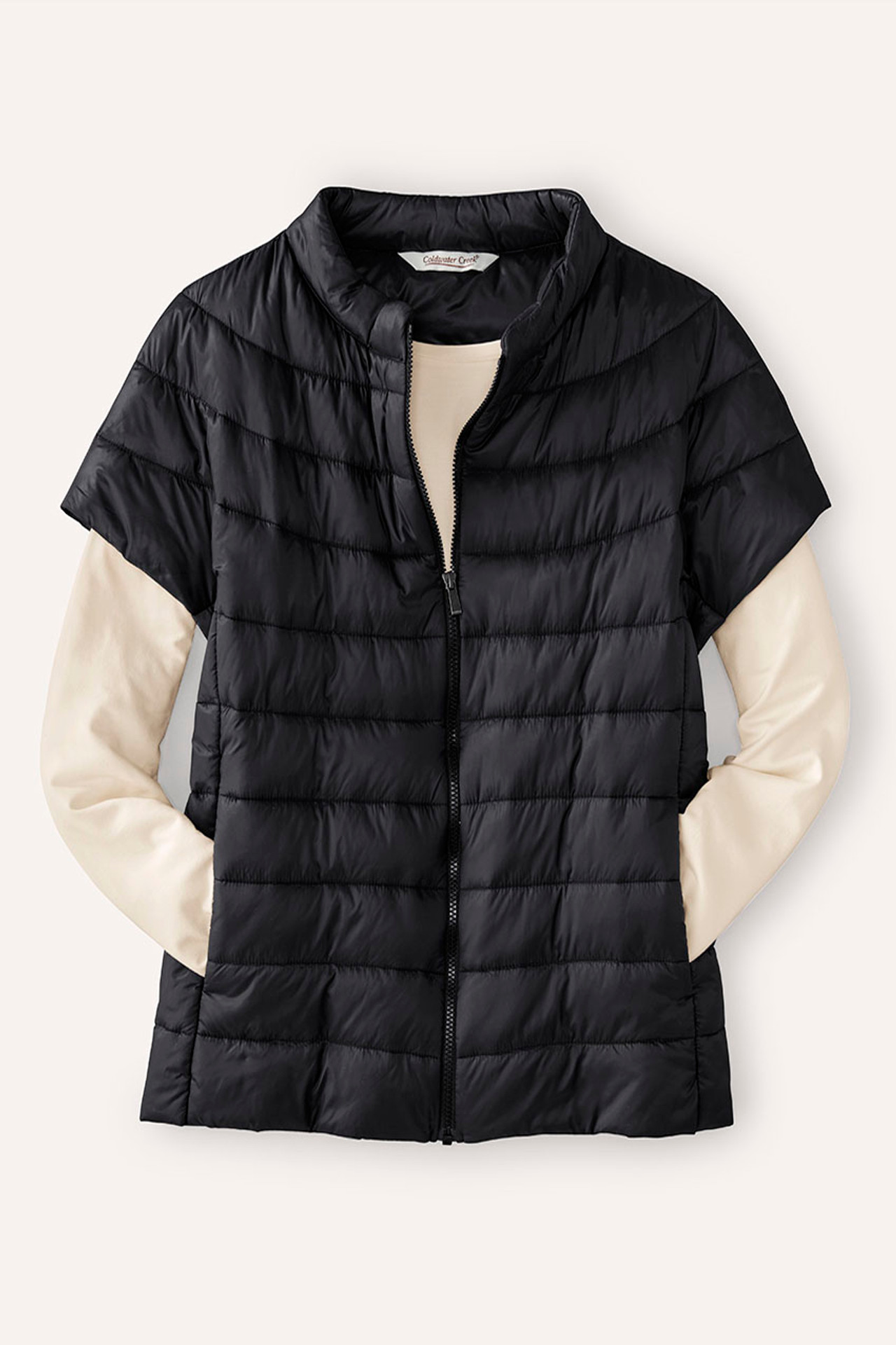 Cap-Sleeve Puffer Vest