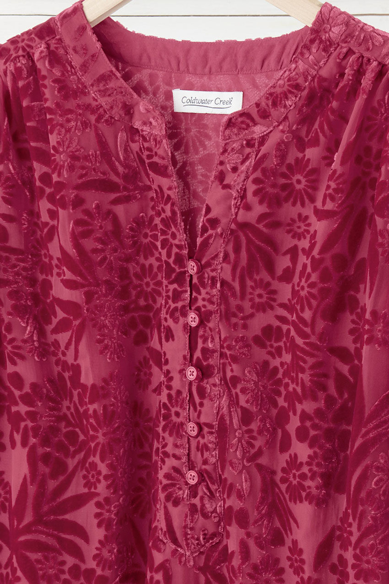 Velvet Burnout Tunic