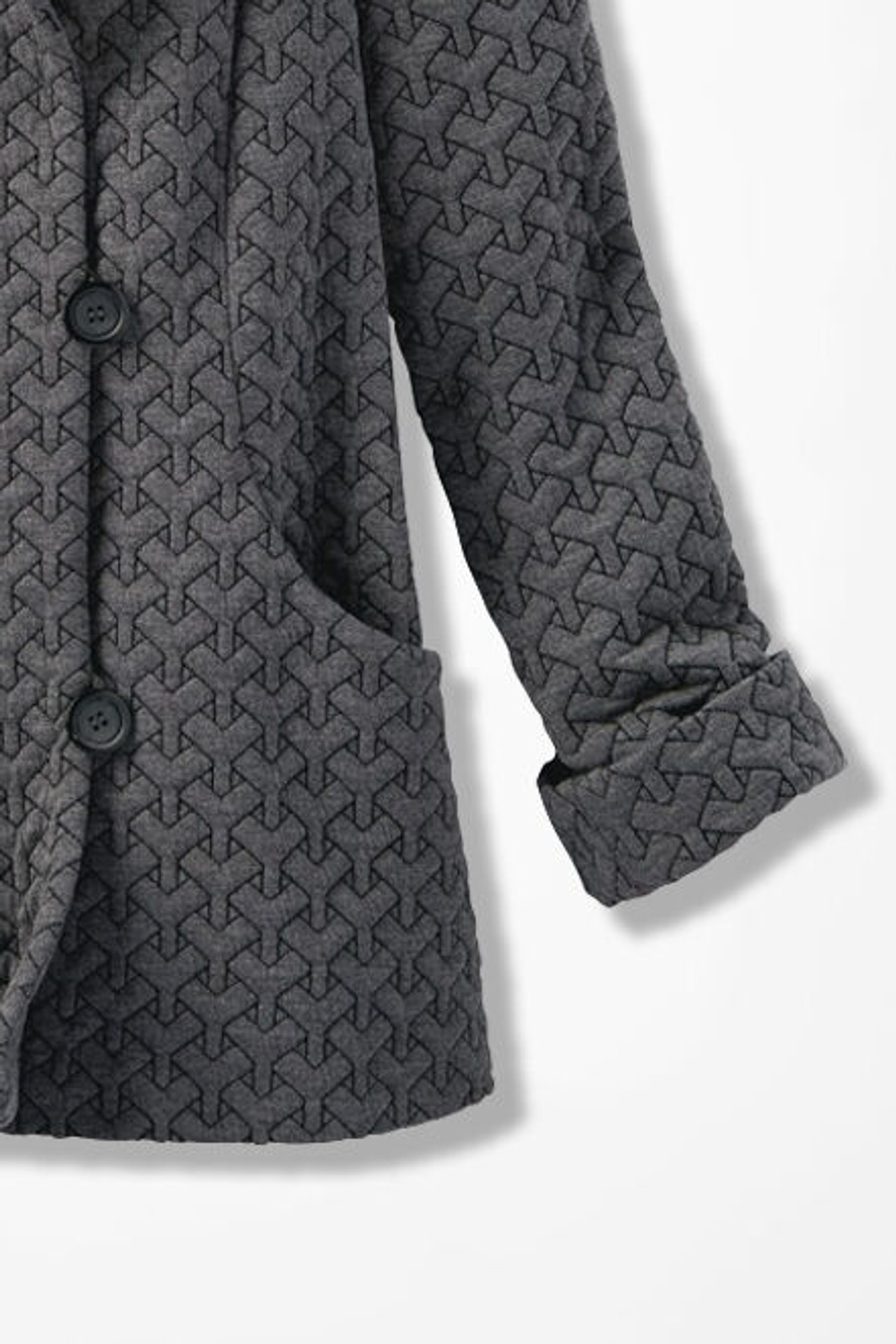 First Frost Textured Knit Coat
