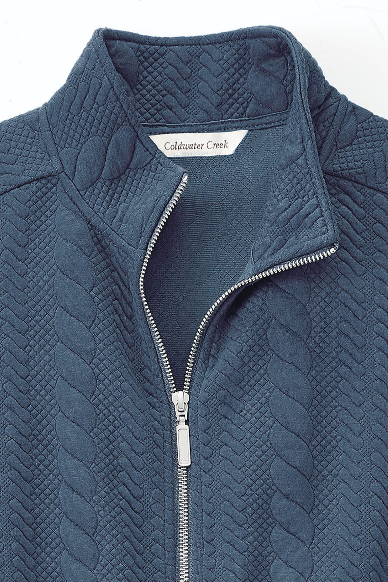 Curved Hem Cable Vest