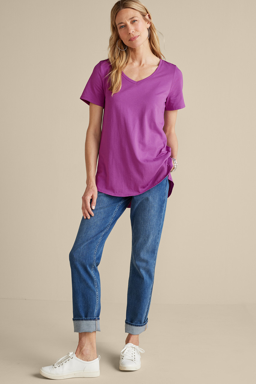SoftEssential™ Supima® Isabel Short Sleeve Tunic