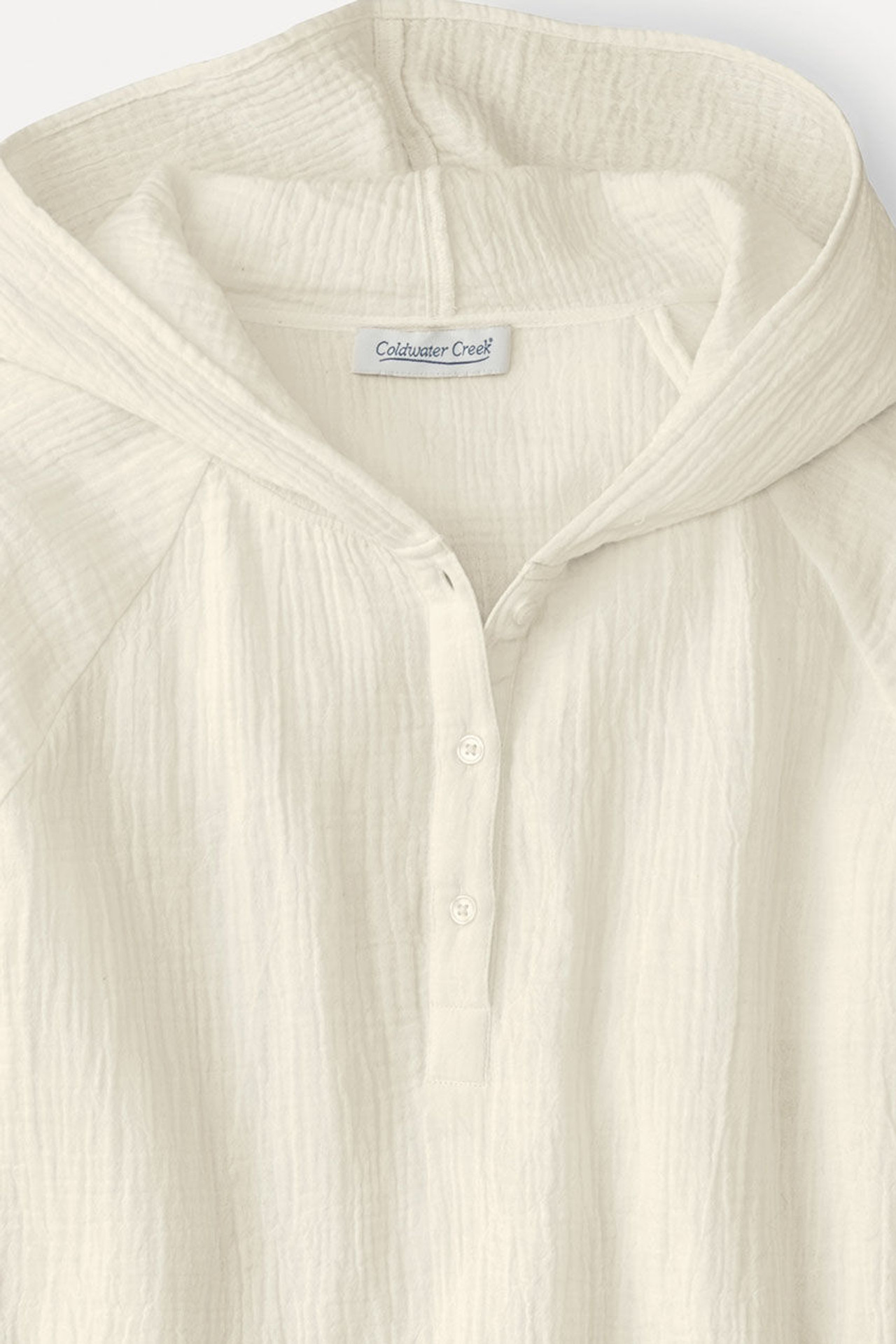 Summer Breeze Hooded Gauze Pullover