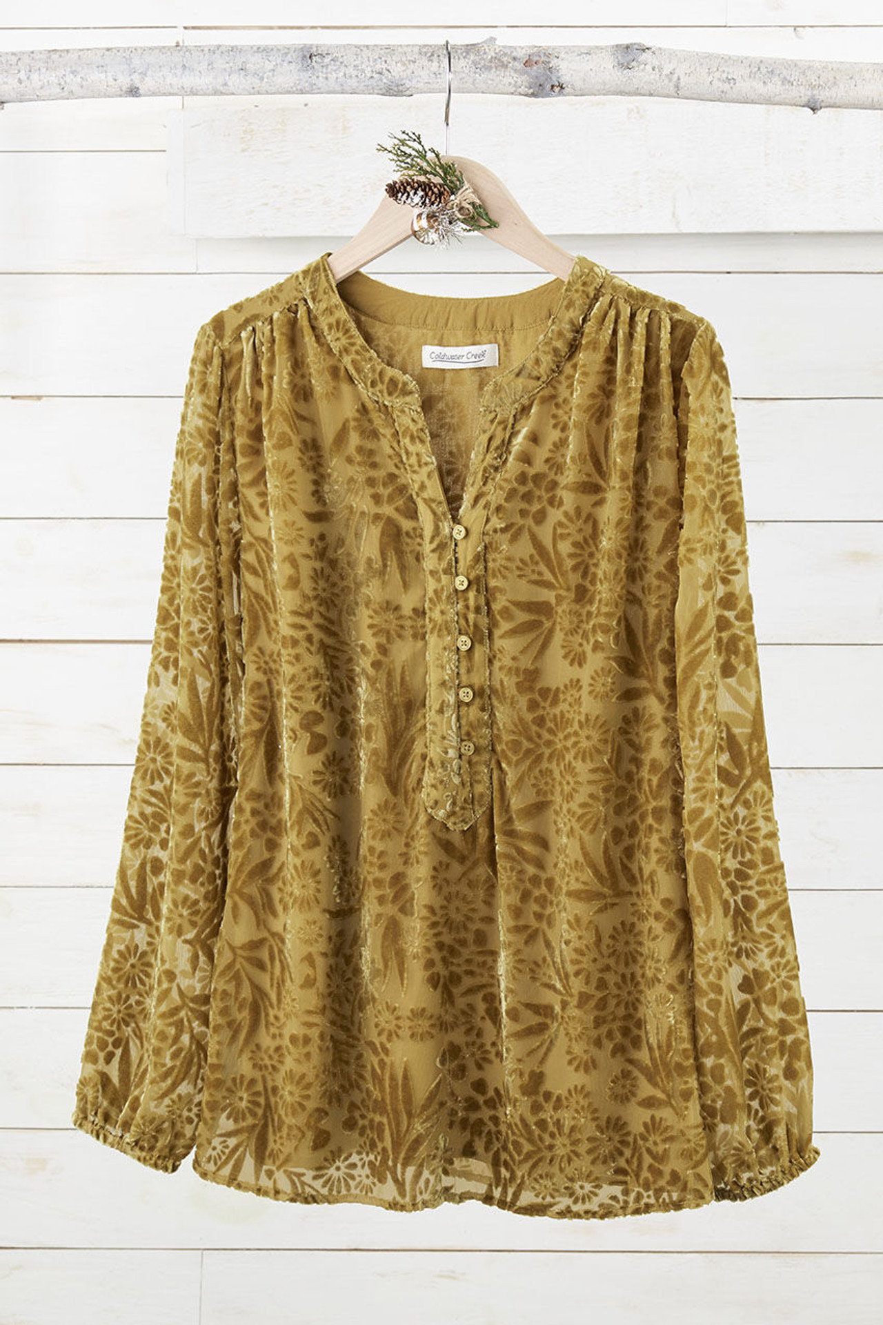 Velvet Burnout Tunic