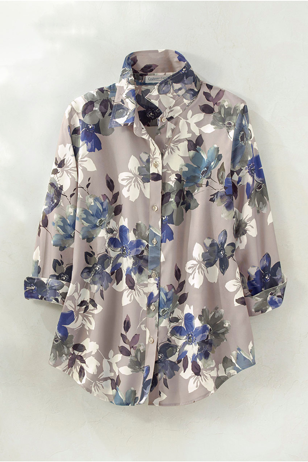 Floral Mist No Iron Shirt (3/4)