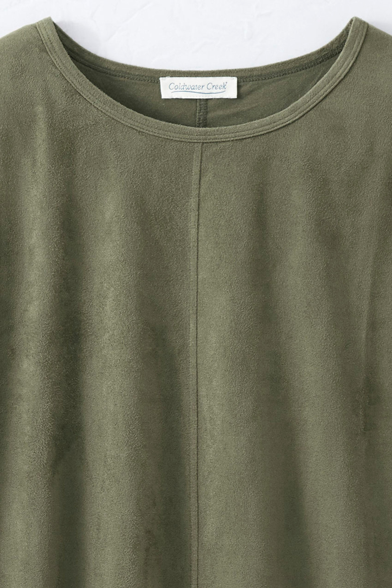 Suede-Touch Stretch Tee
