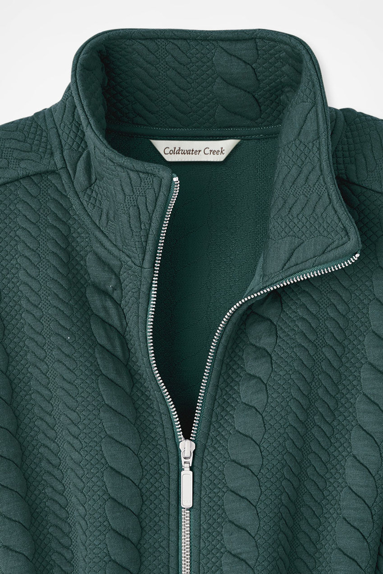 Curved Hem Cable Vest