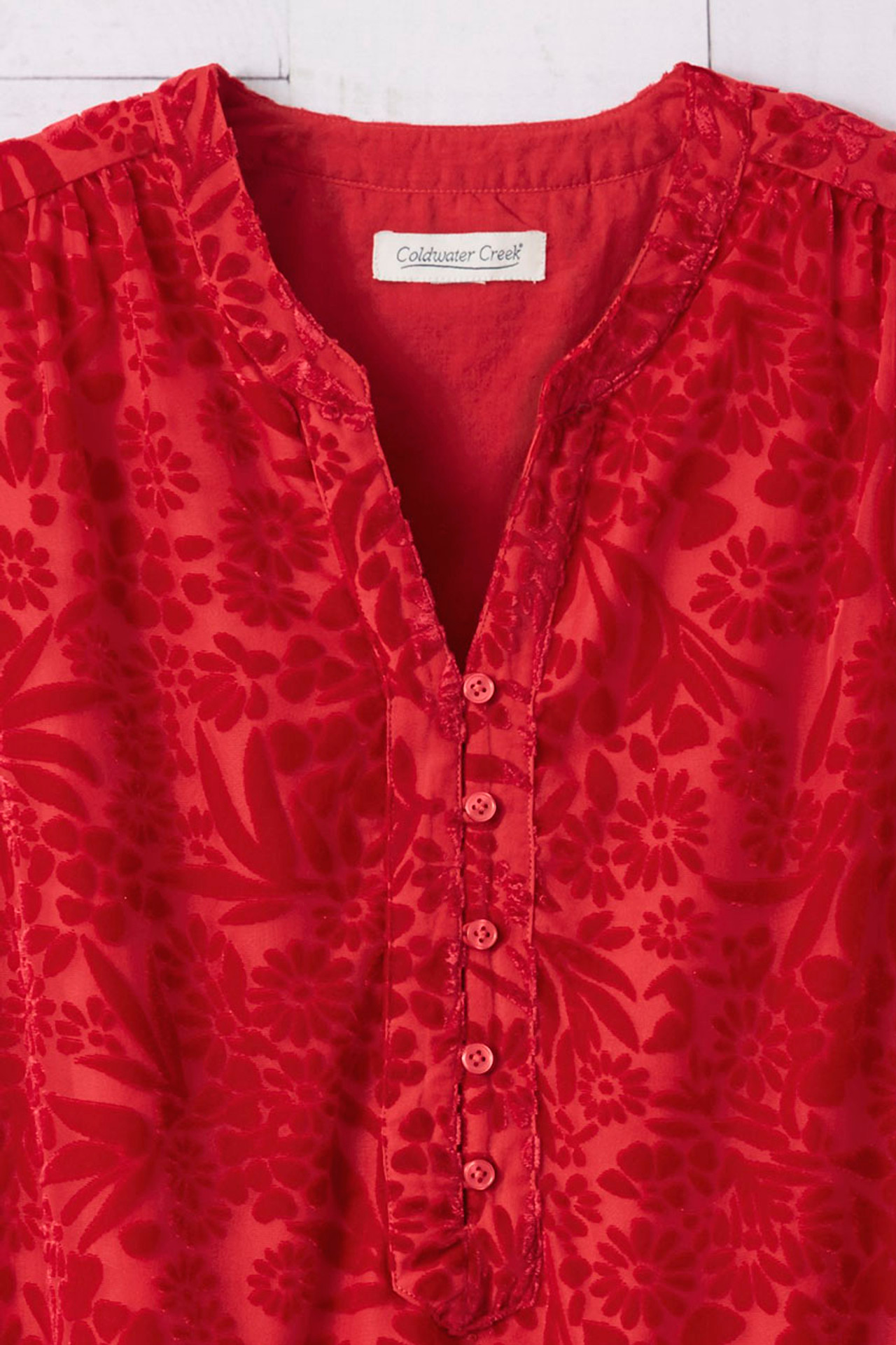 Velvet Burnout Tunic