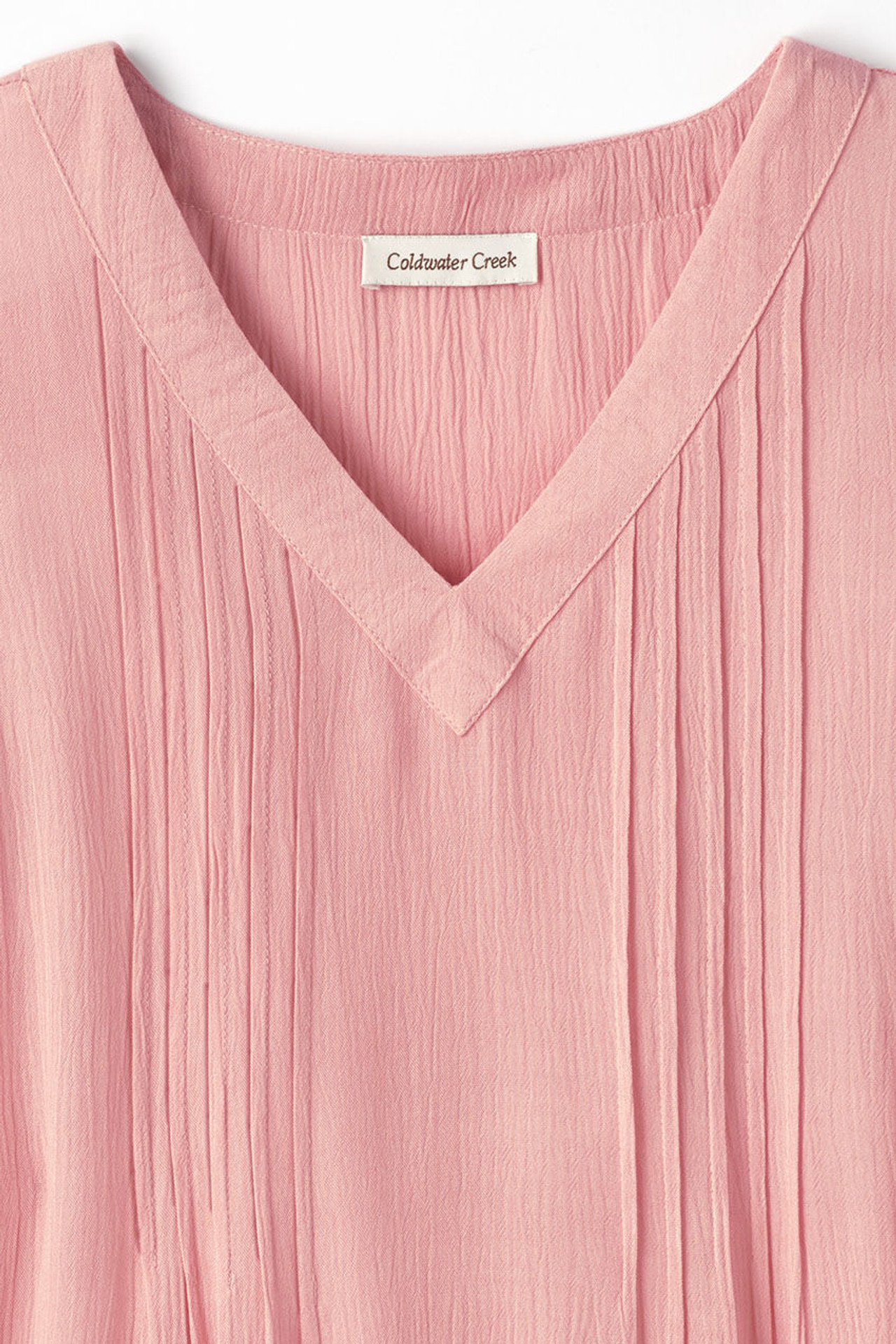Solstice Tuck-and-Release Cap-Sleeve Blouse