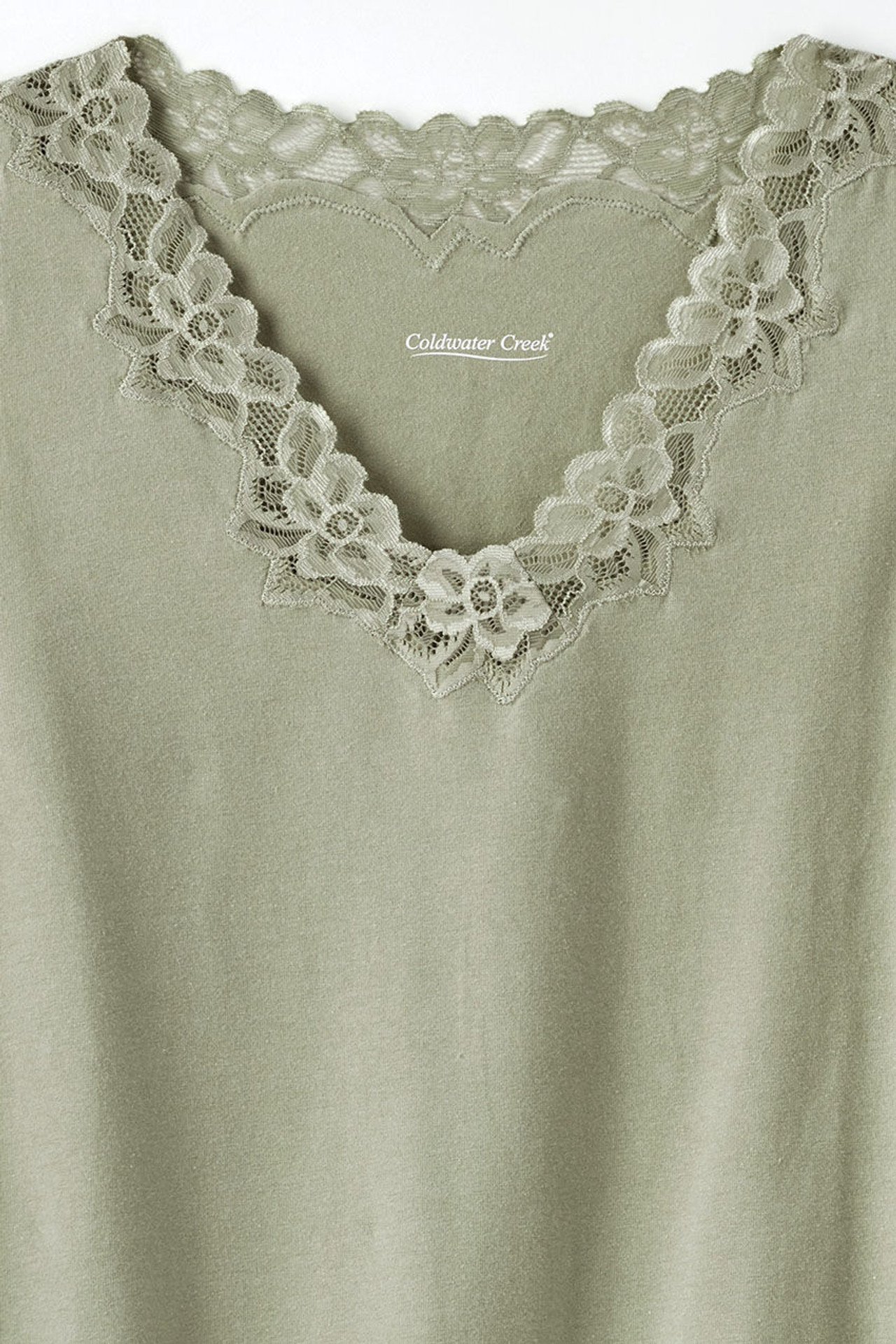 Longer Length Double Lace Tank