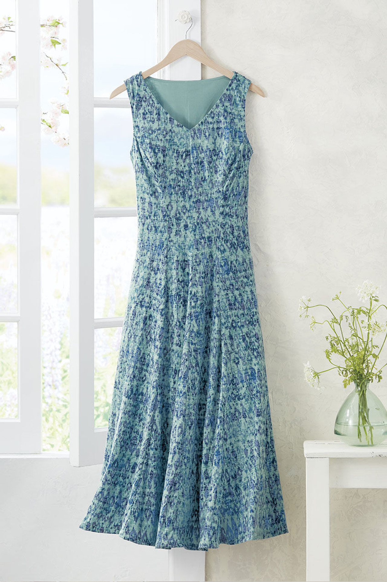 Indigo Scenario Burnout Dress