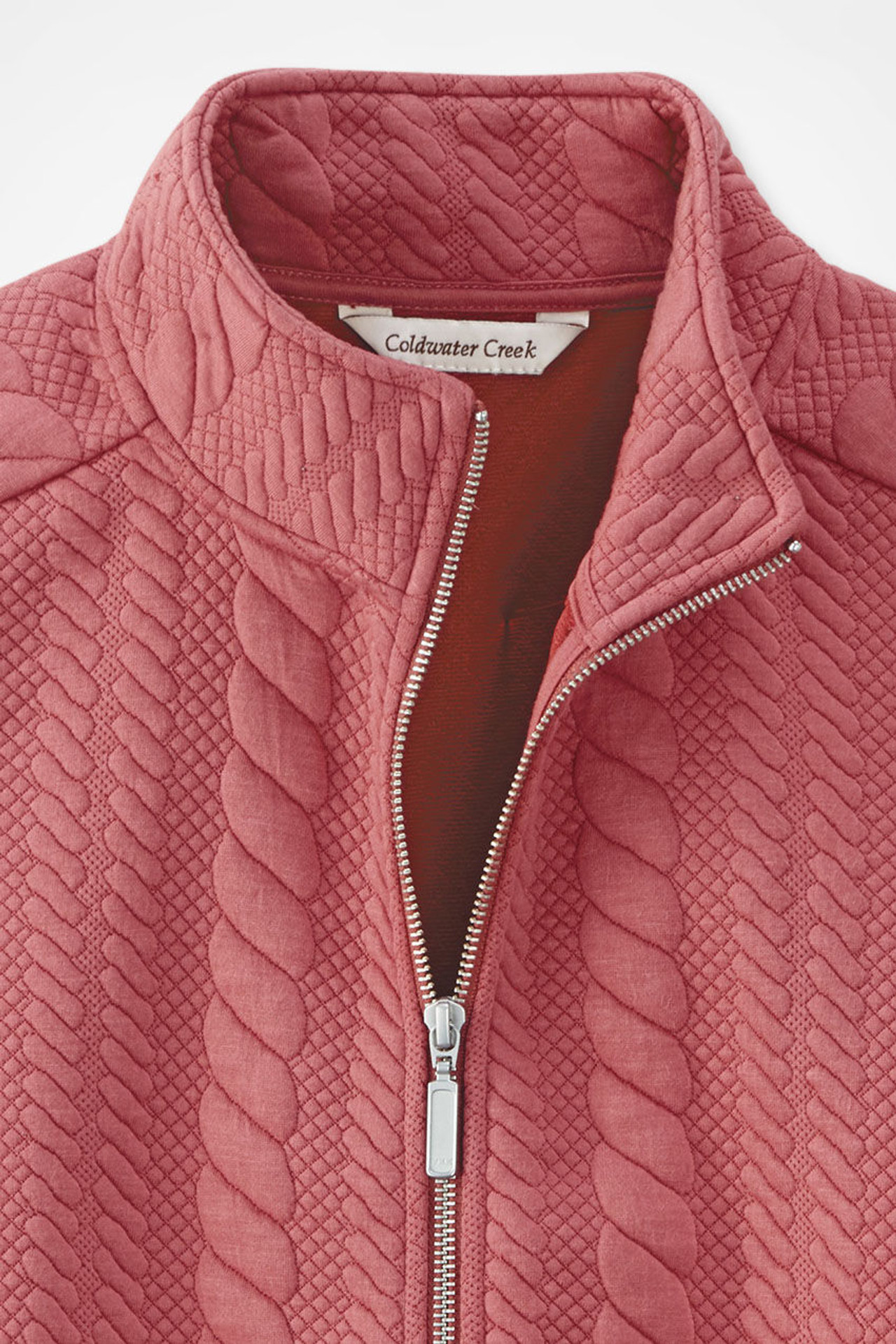 Curved Hem Cable Vest