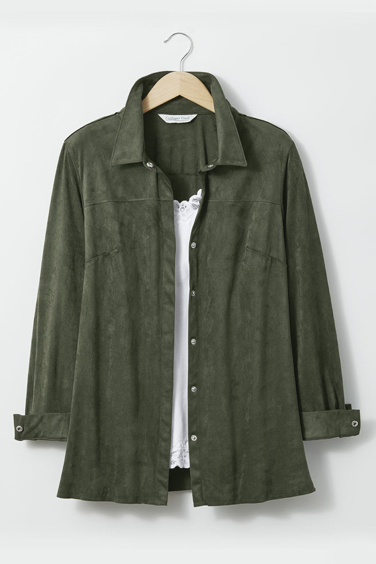 Faux Suede Big Shirt
