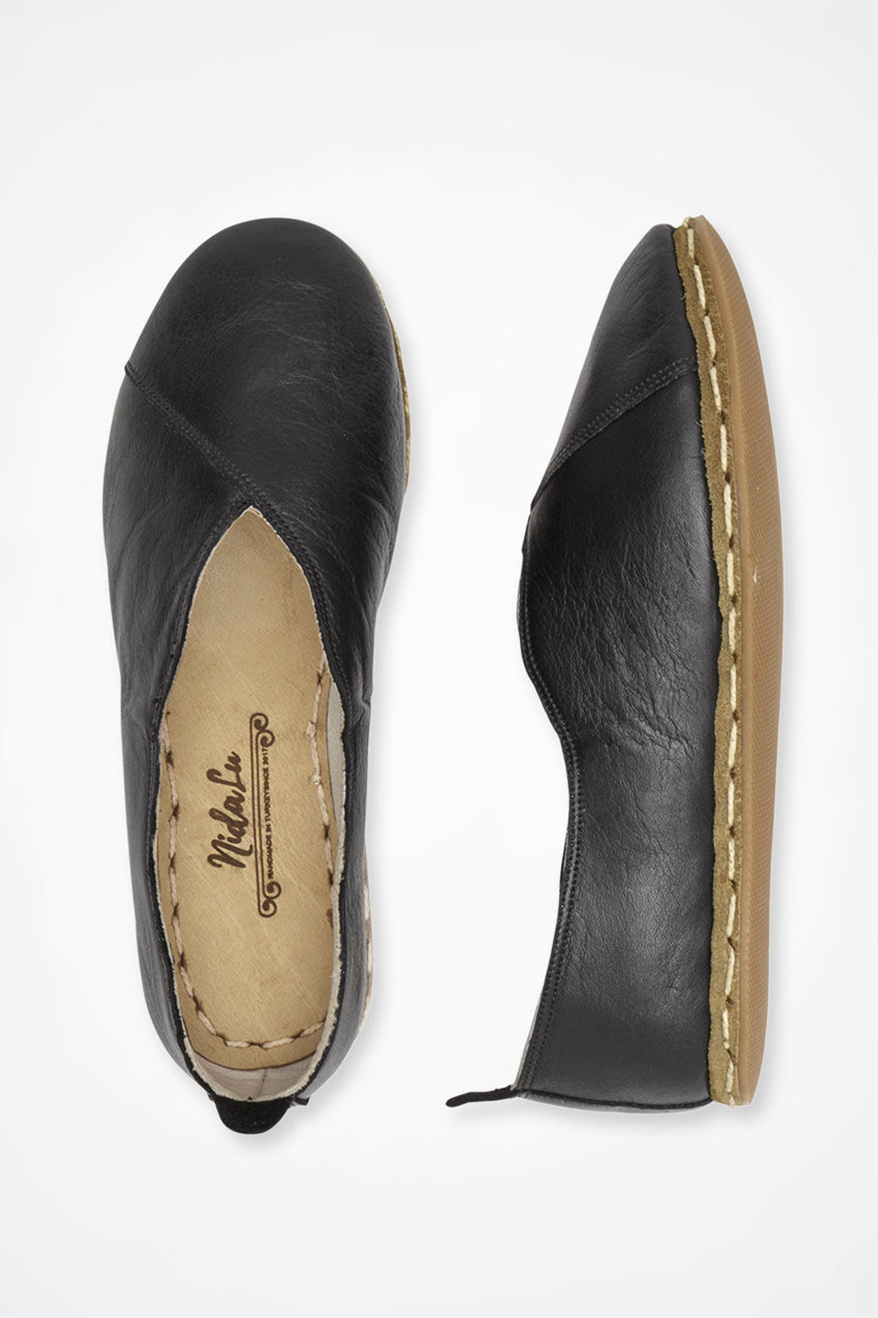 The Lu  Leather Flats by Nida Lu Handmade?