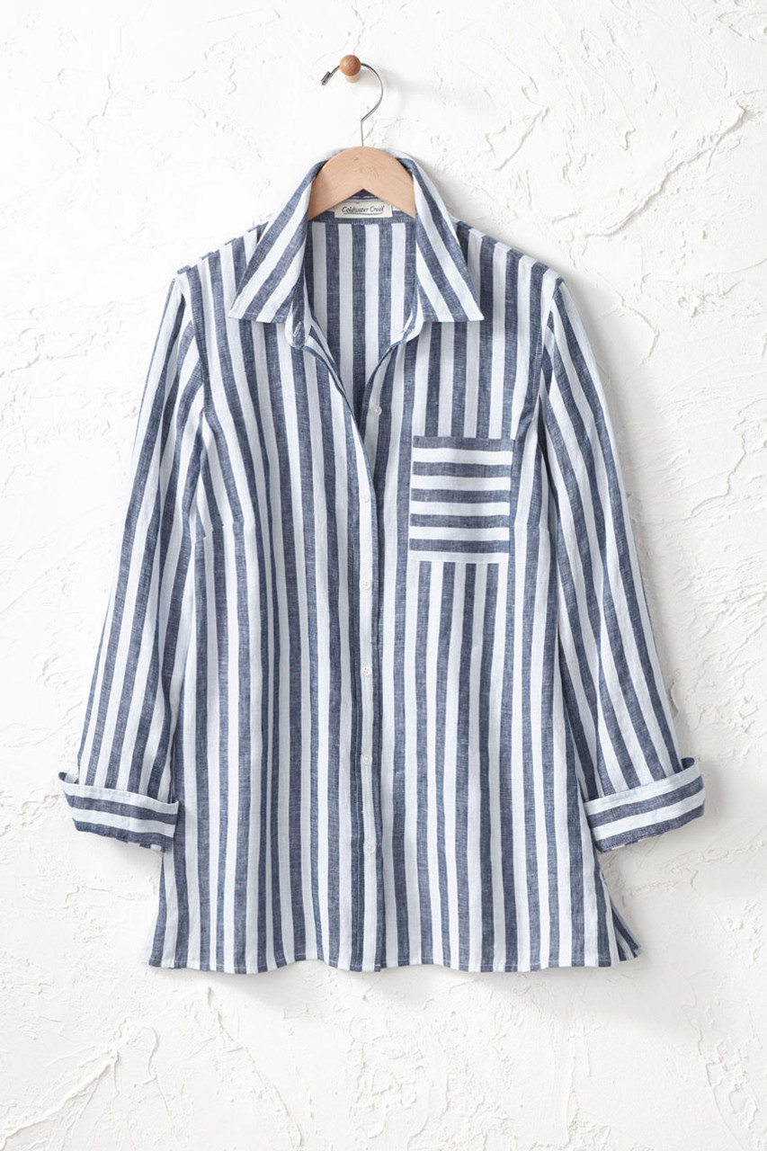 Bayside Stripe Big Shirt