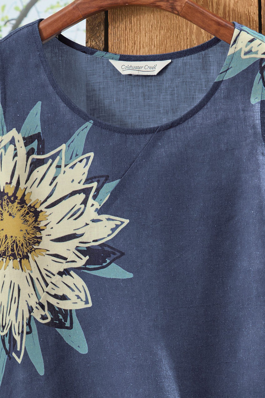 Indigo lmpressions Linen Dress