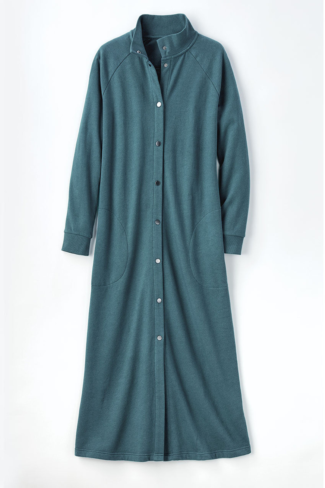Snap-Front Sweatshirt Lounger