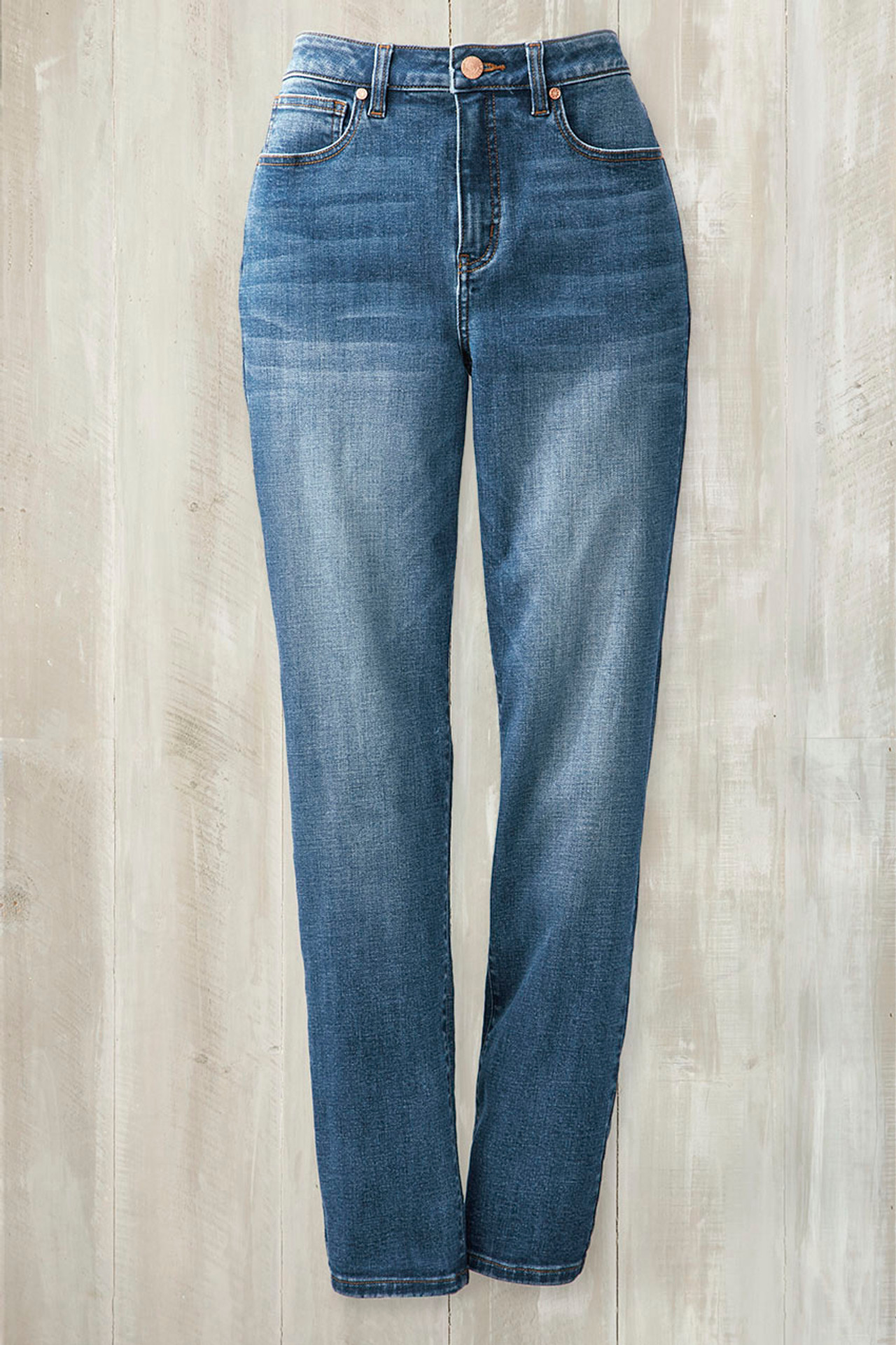 ShapeMe? High Rise Straight-Leg Jeans