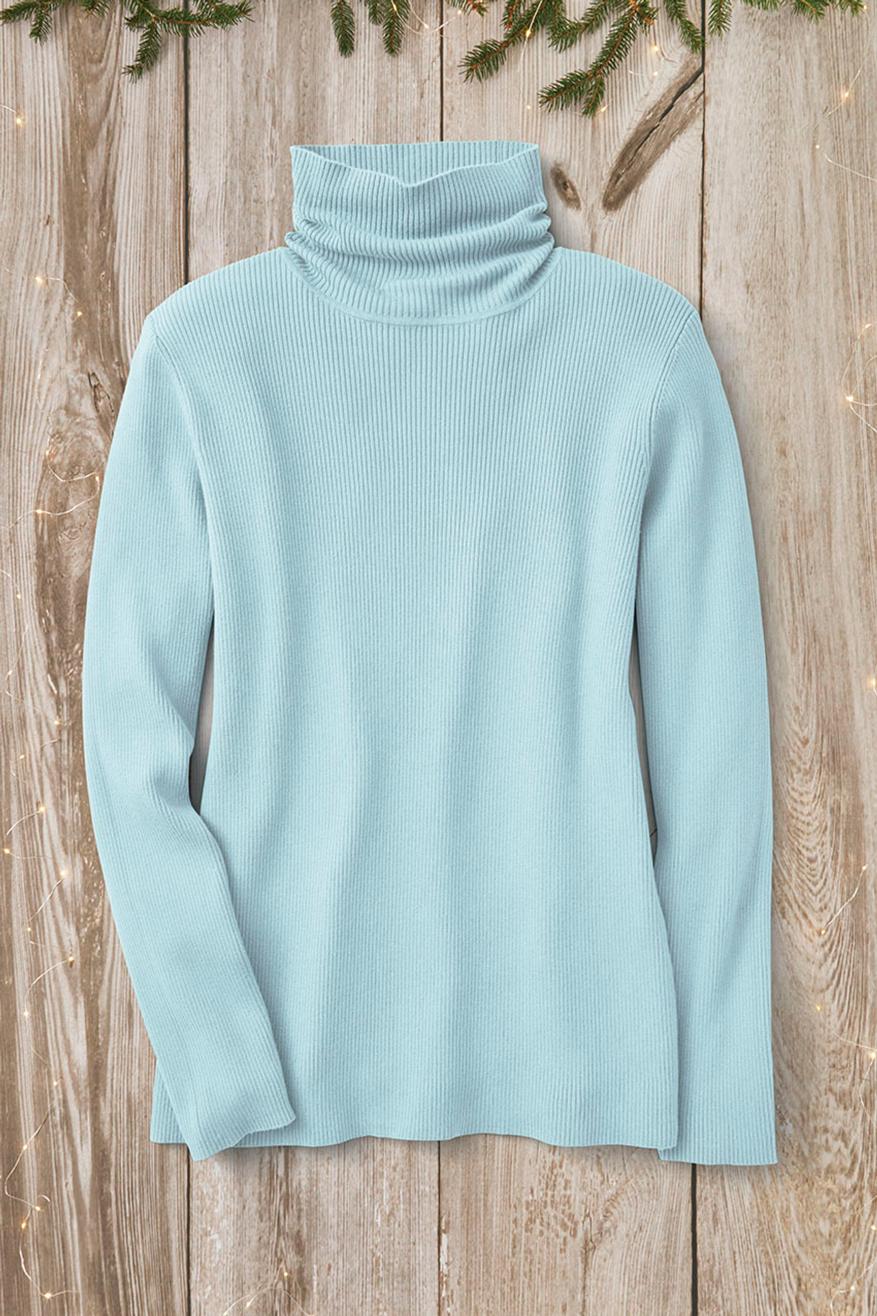 Ribbed Turtleneck Sweater