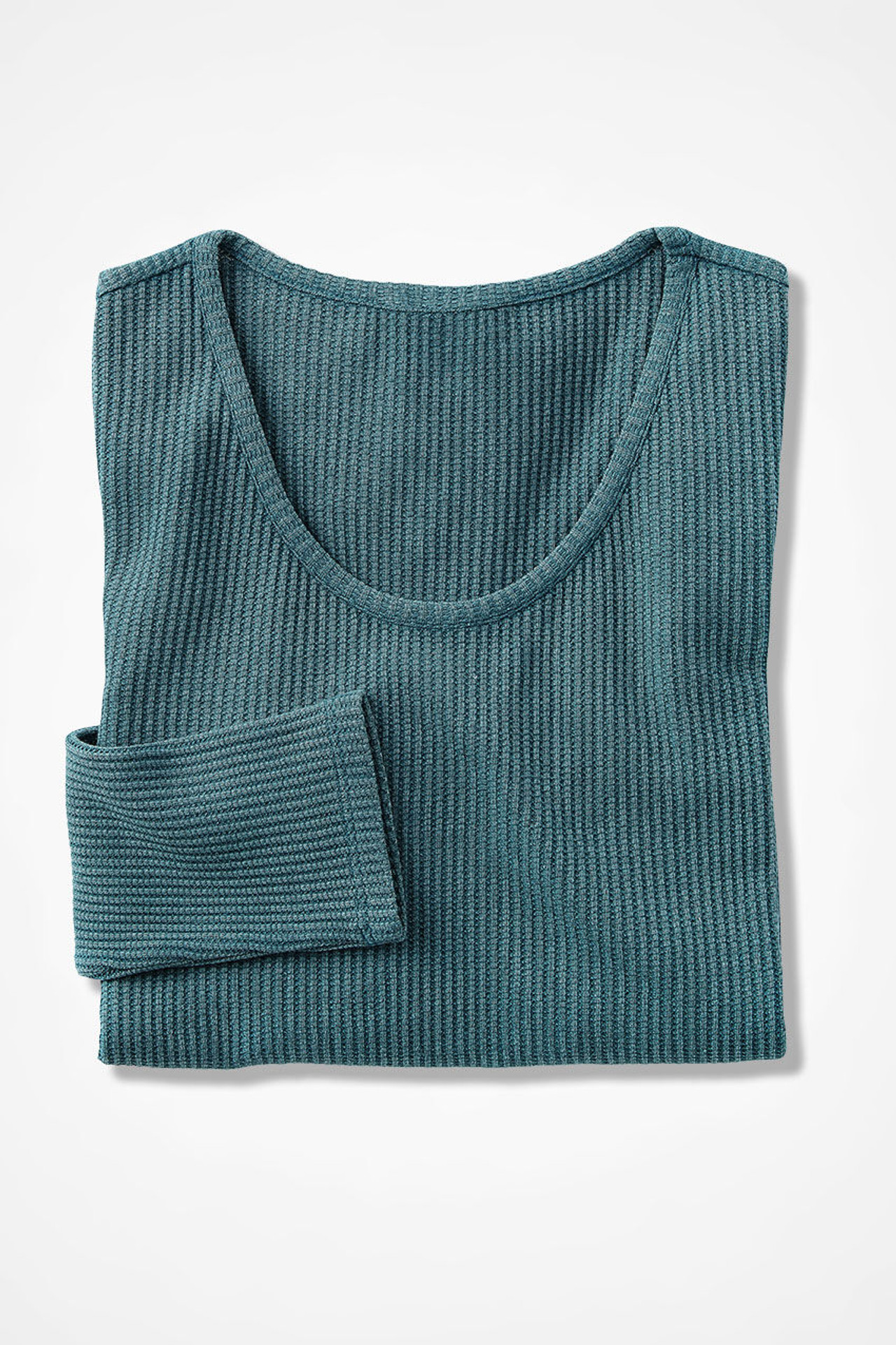 Layered-Look Waffle Tunic