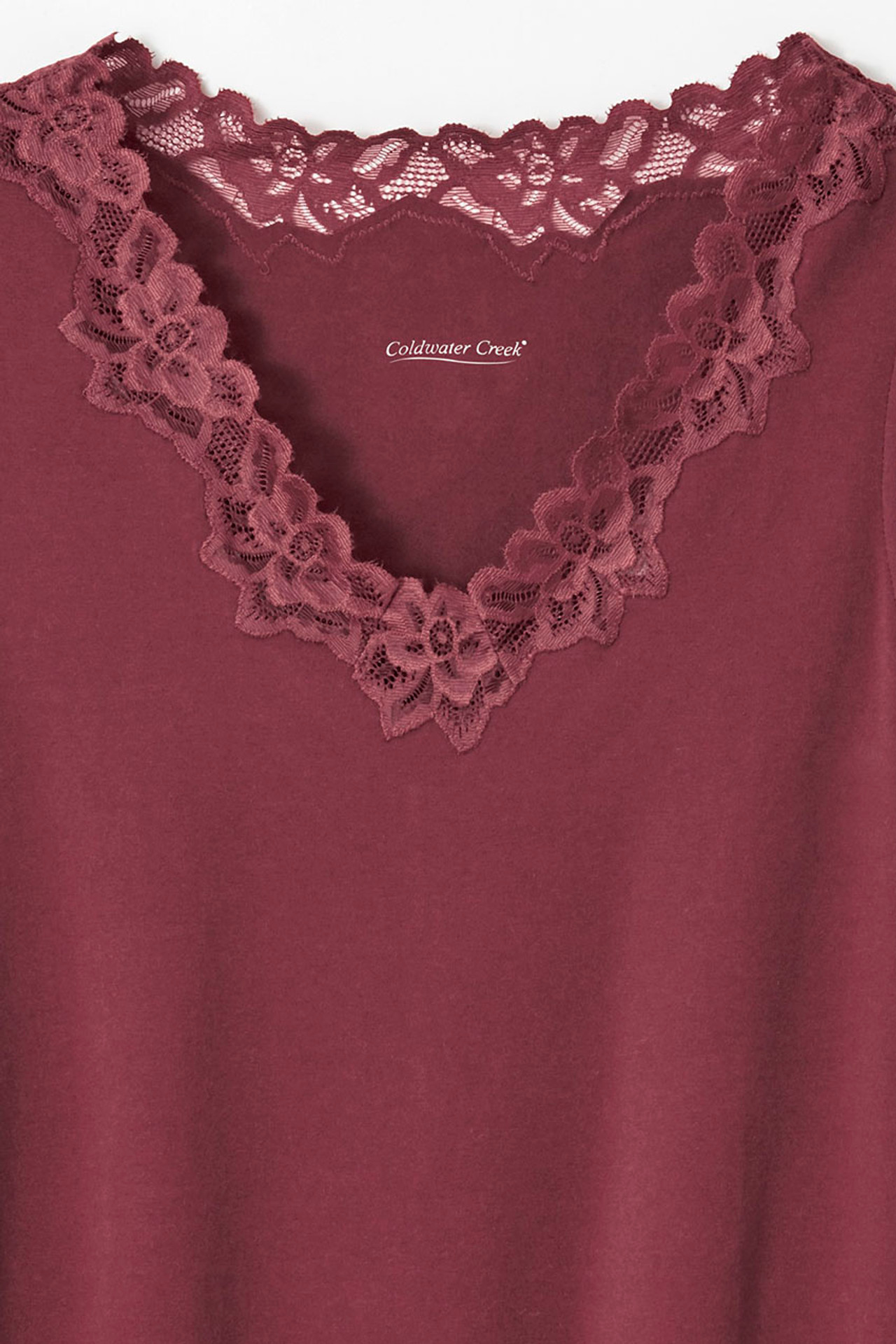Longer Length Double Lace Tank