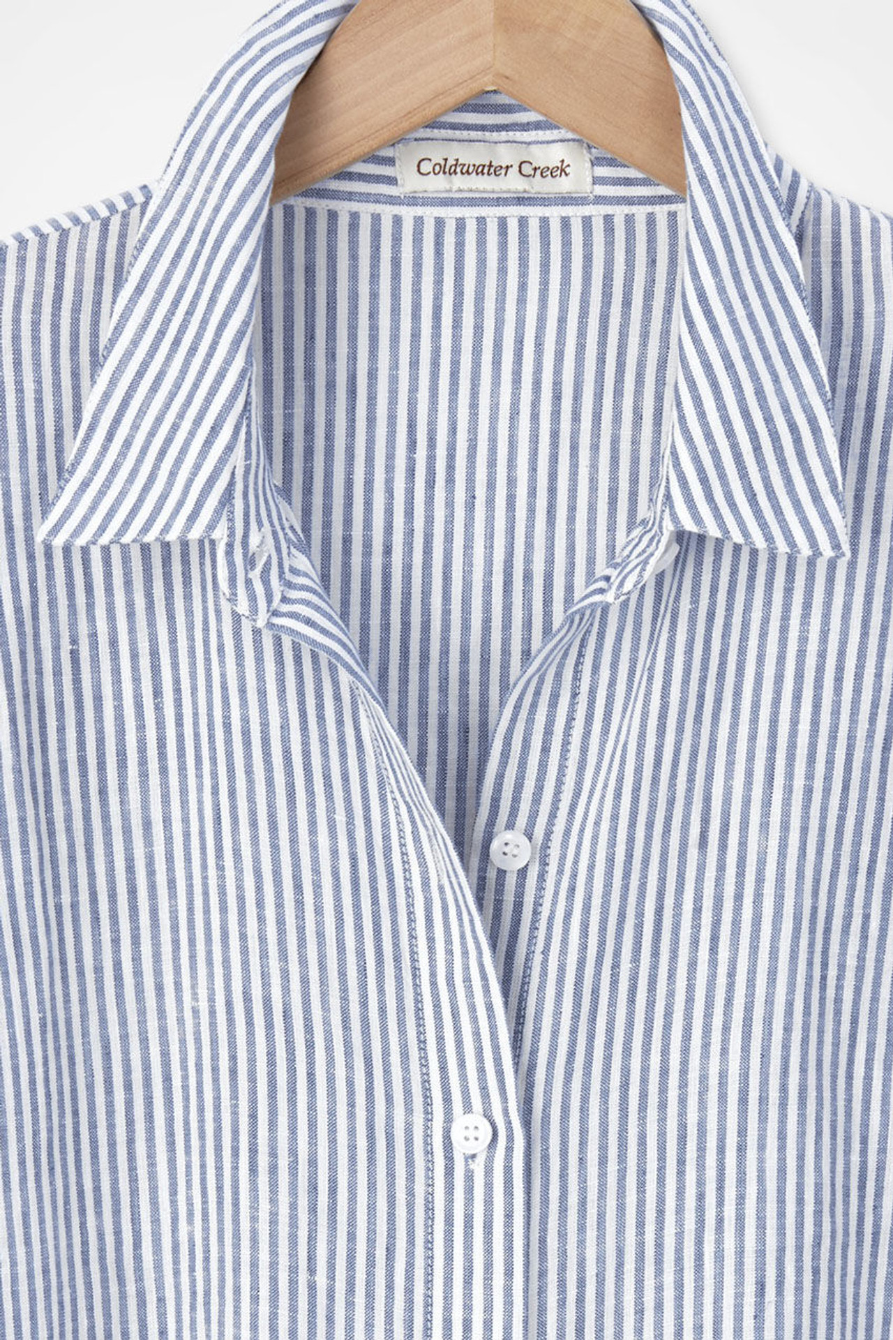 Casual Stripe Linen Big Shirt