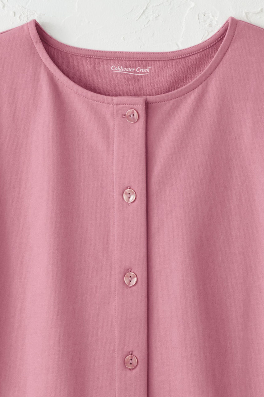 Boxy Button-Front Tee