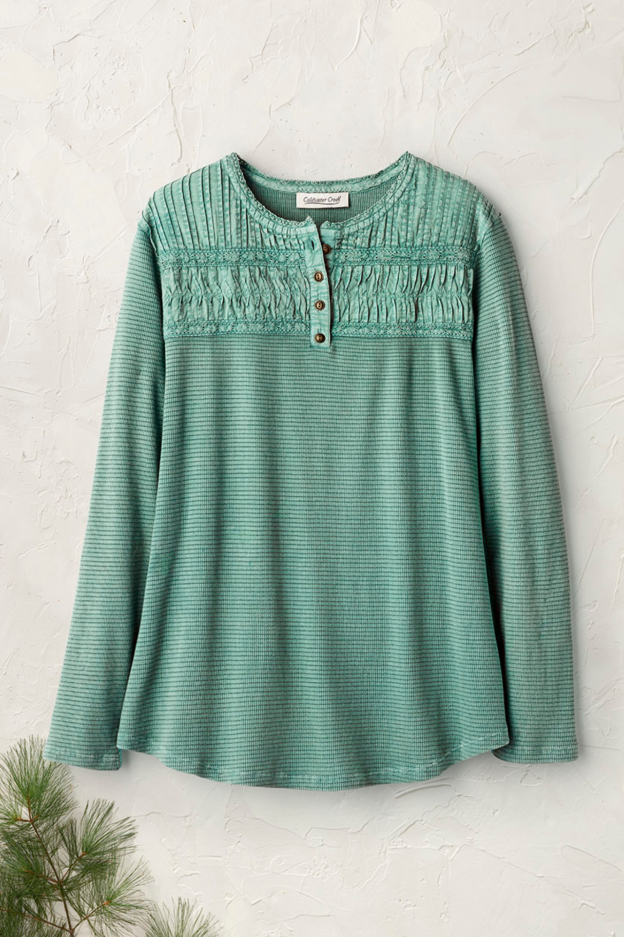 Textured Knit Henley