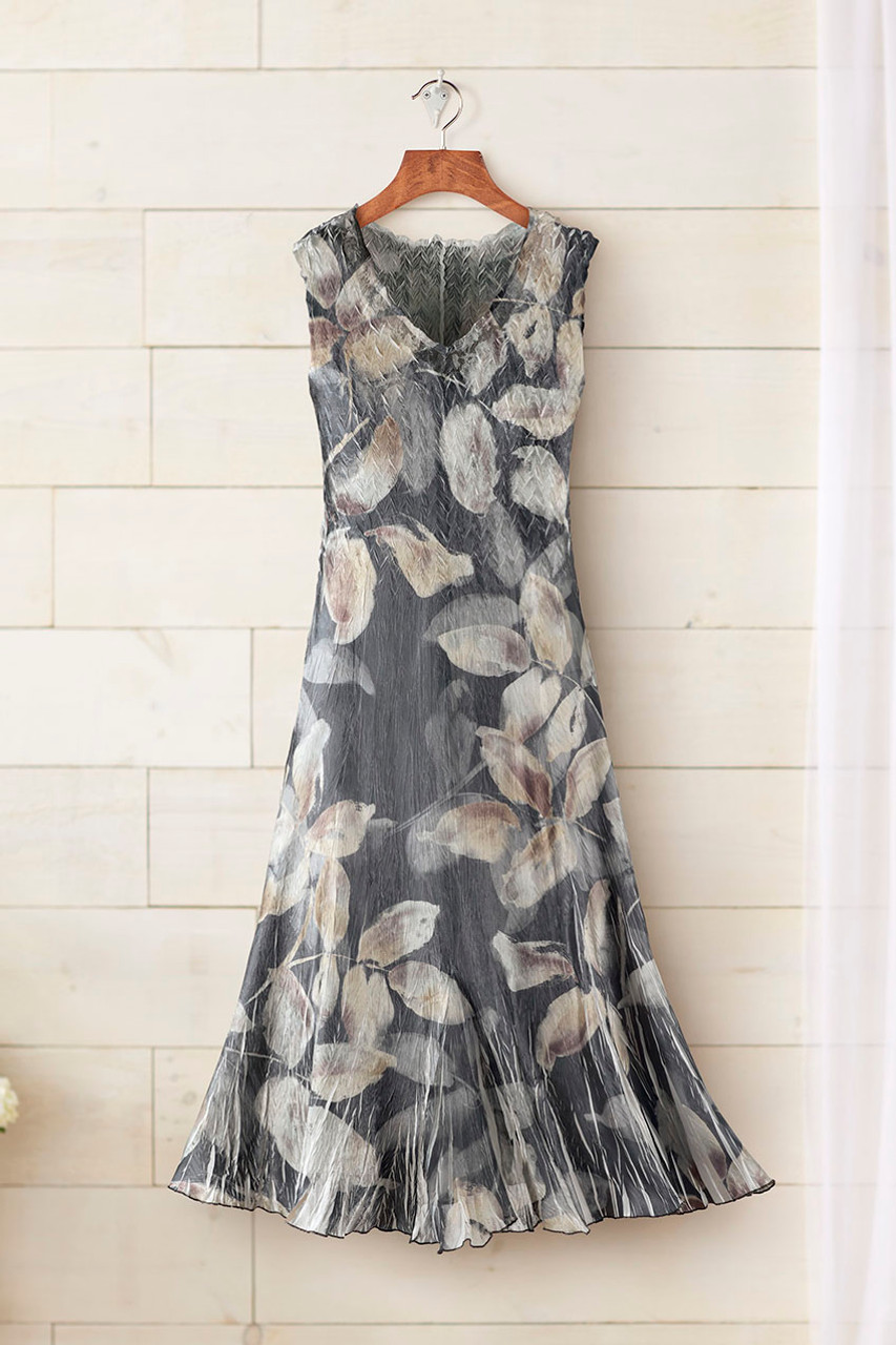 Nocturnal Foliage Jacket Dress by Komarov
