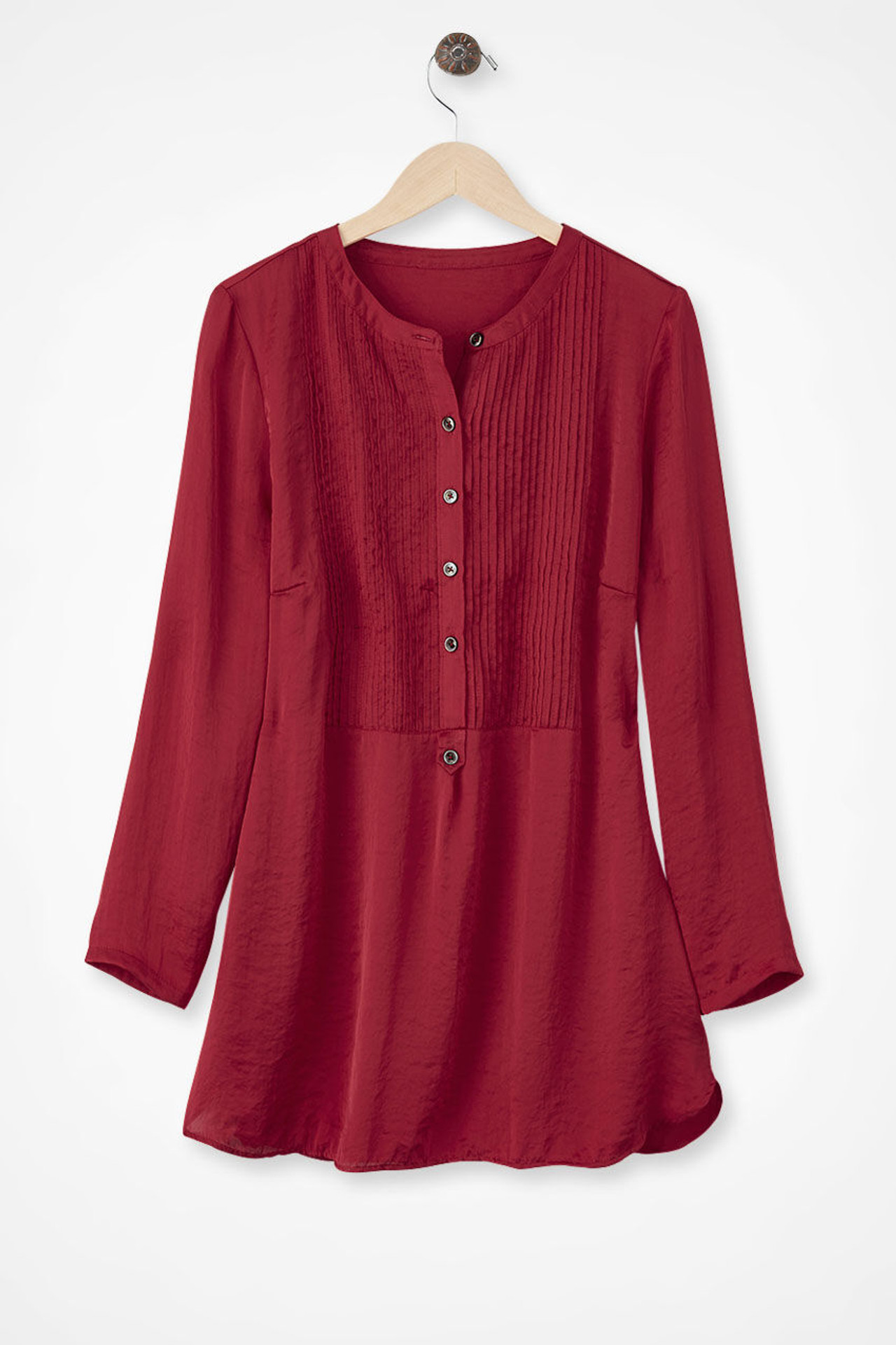 Hammered Satin Tunic