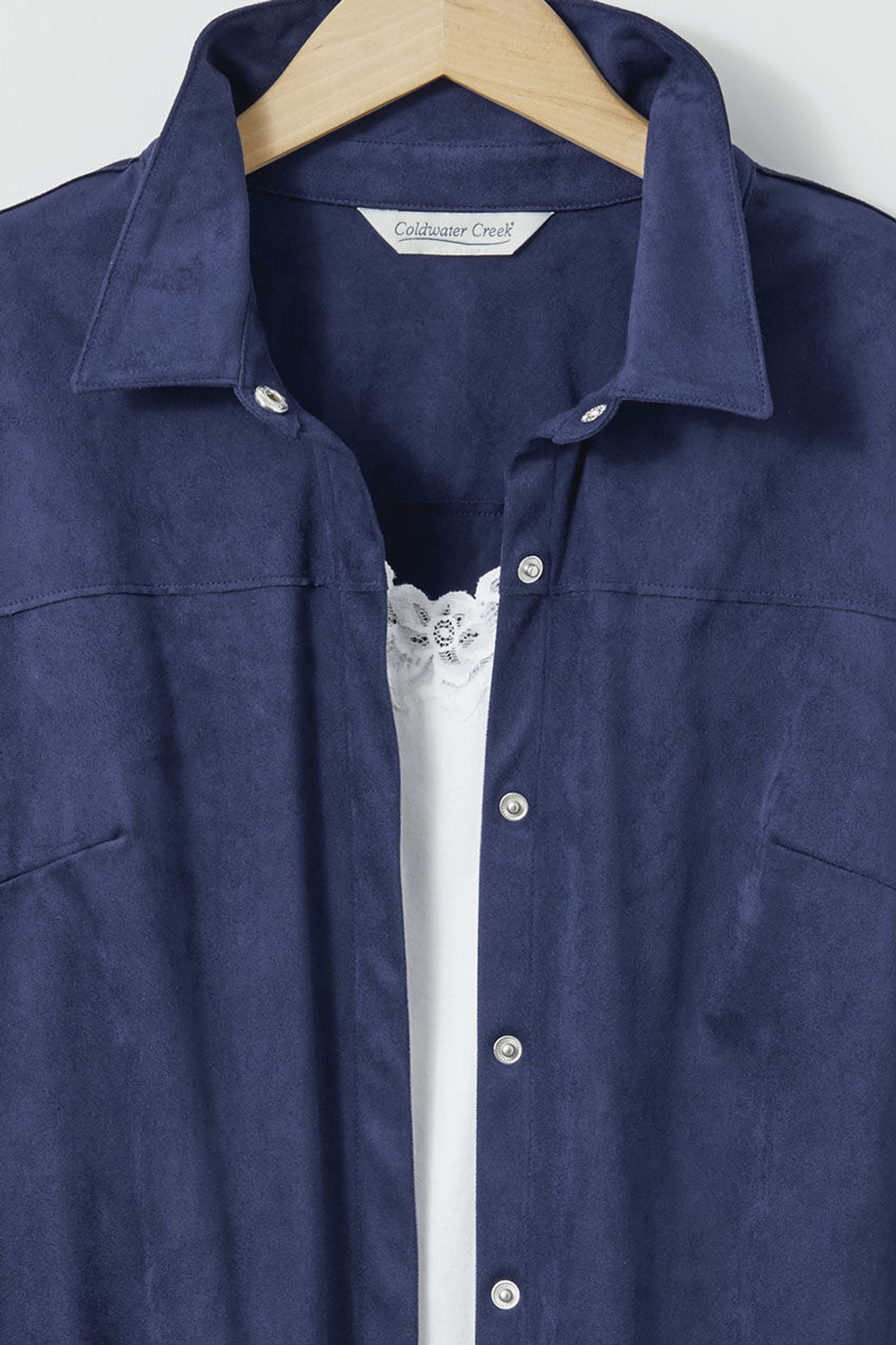 Faux Suede Big Shirt