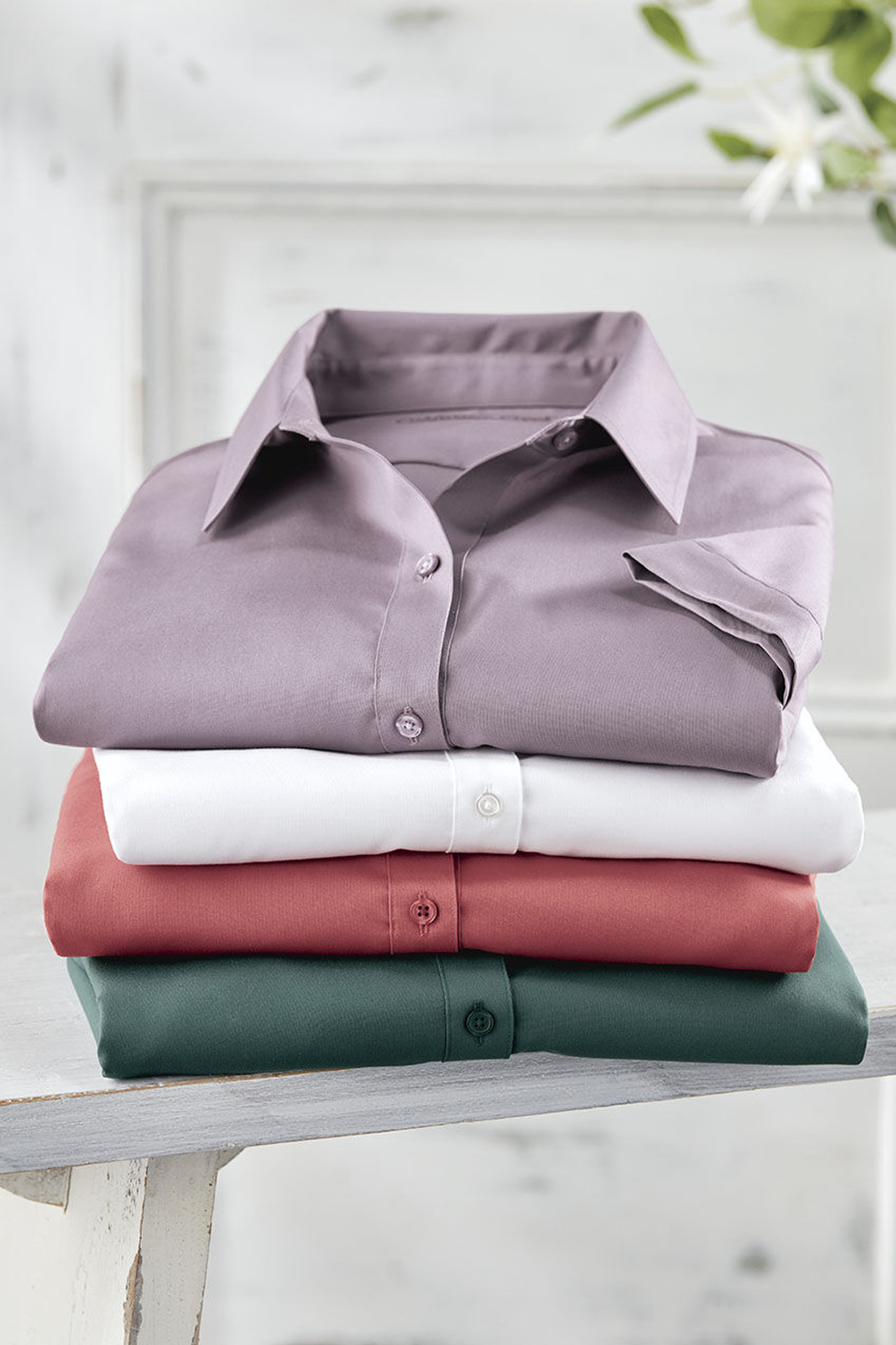 Short Sleeve Stain Stop No-Iron Shirt