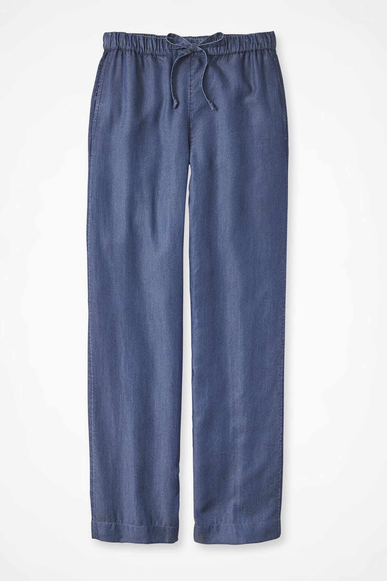 Wide-Leg Cotton/Tencel? Pants