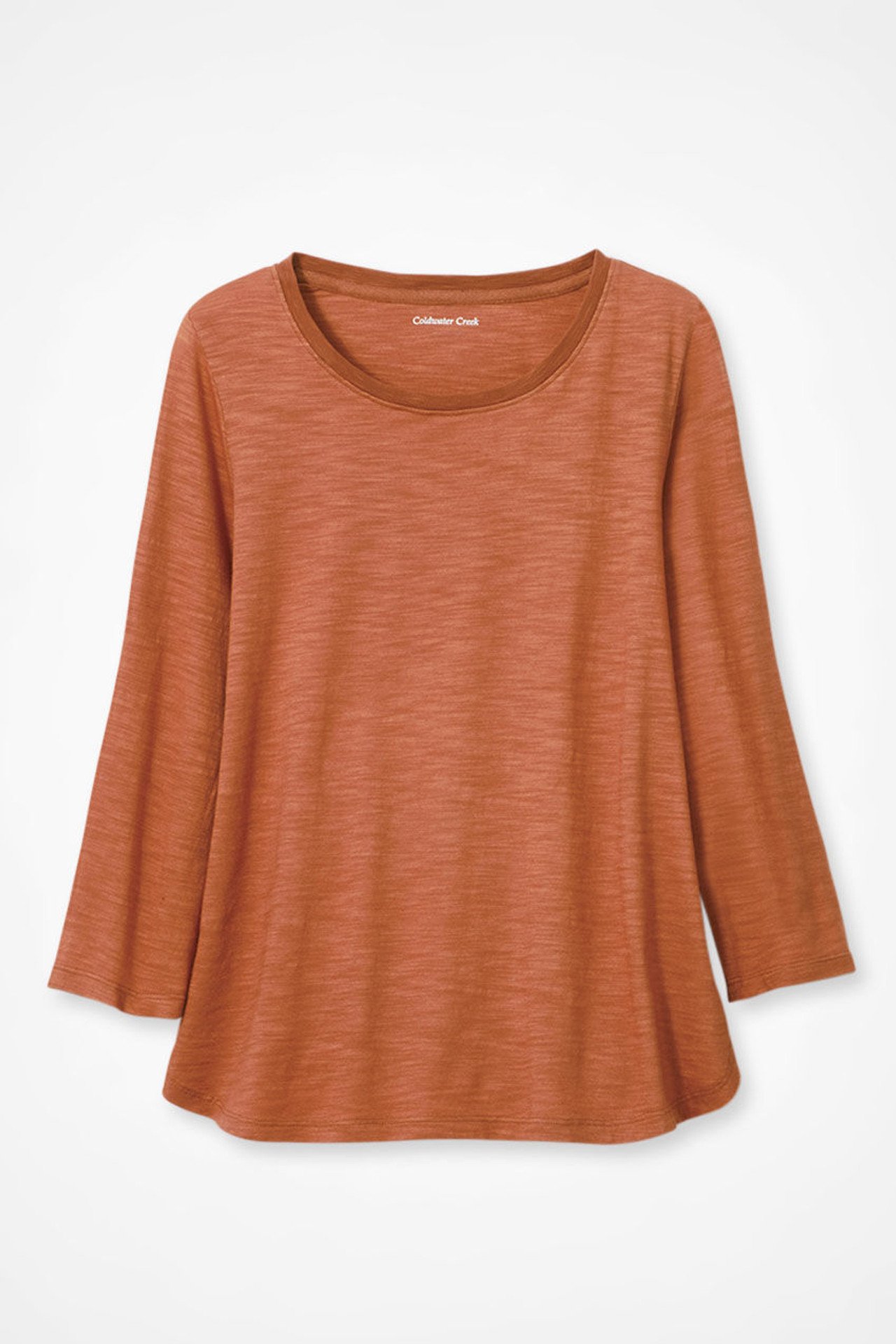 Just Right 3/4-Sleeve Slub-Knit Tee