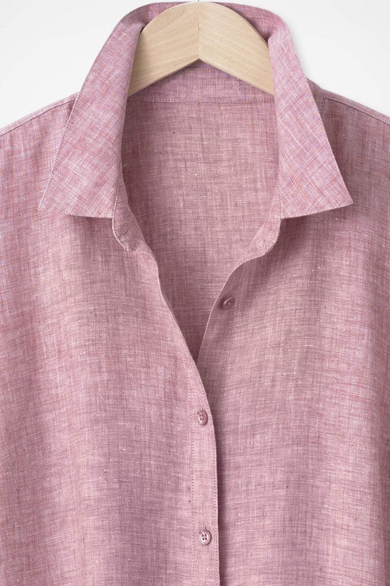 Easy-Care Linen Big Shirt