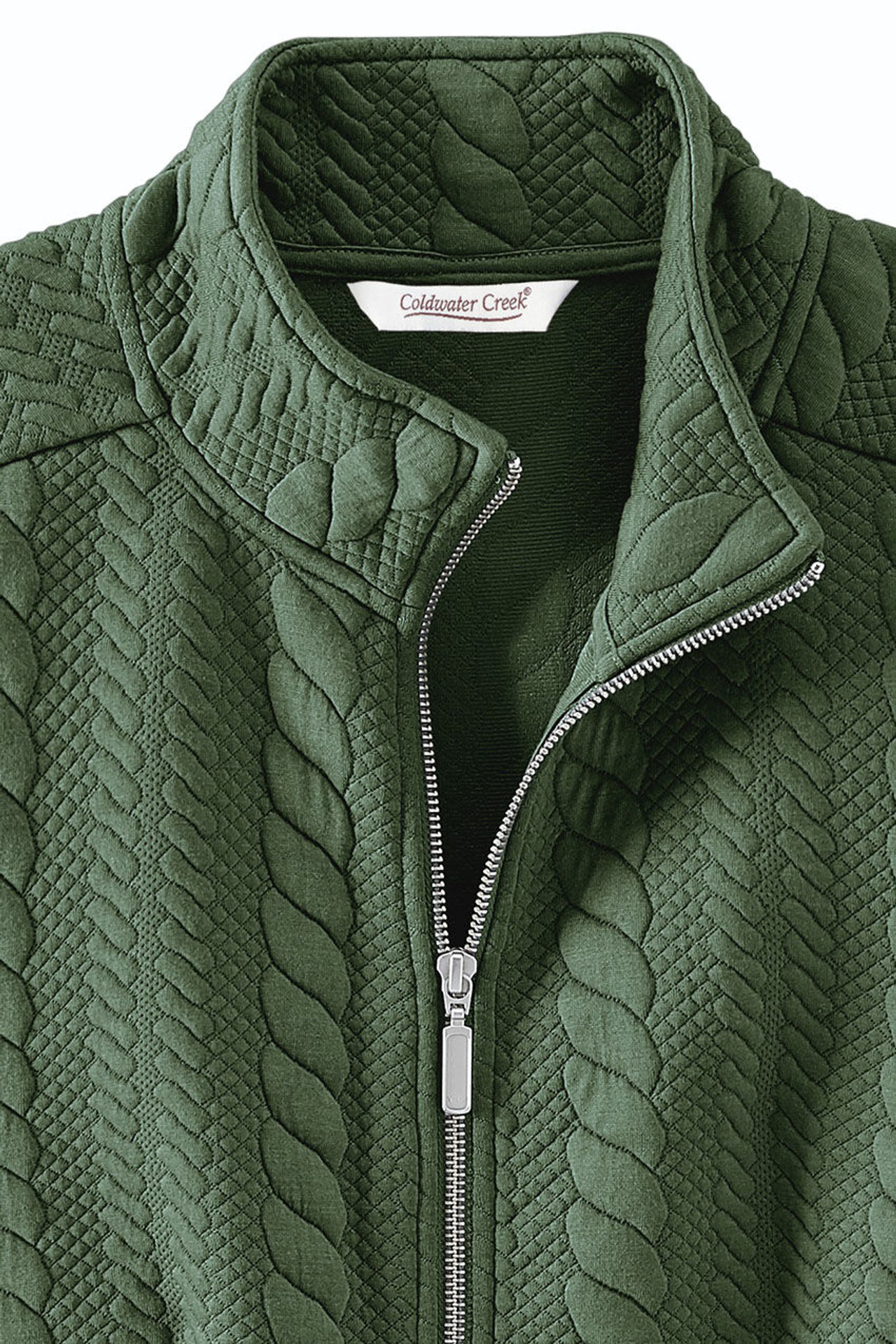 Curved Hem Cable Vest