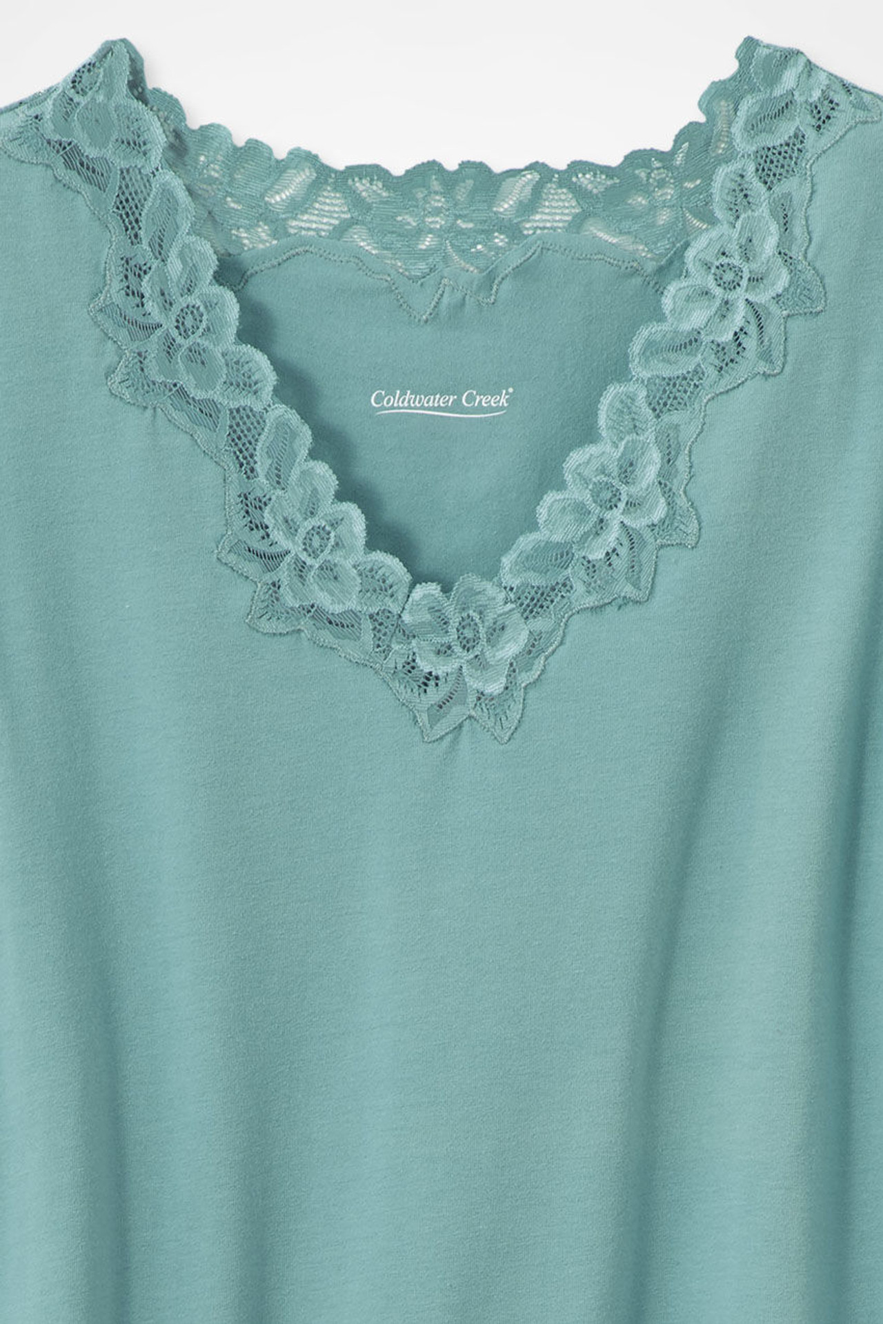 Longer Length Double Lace Tank