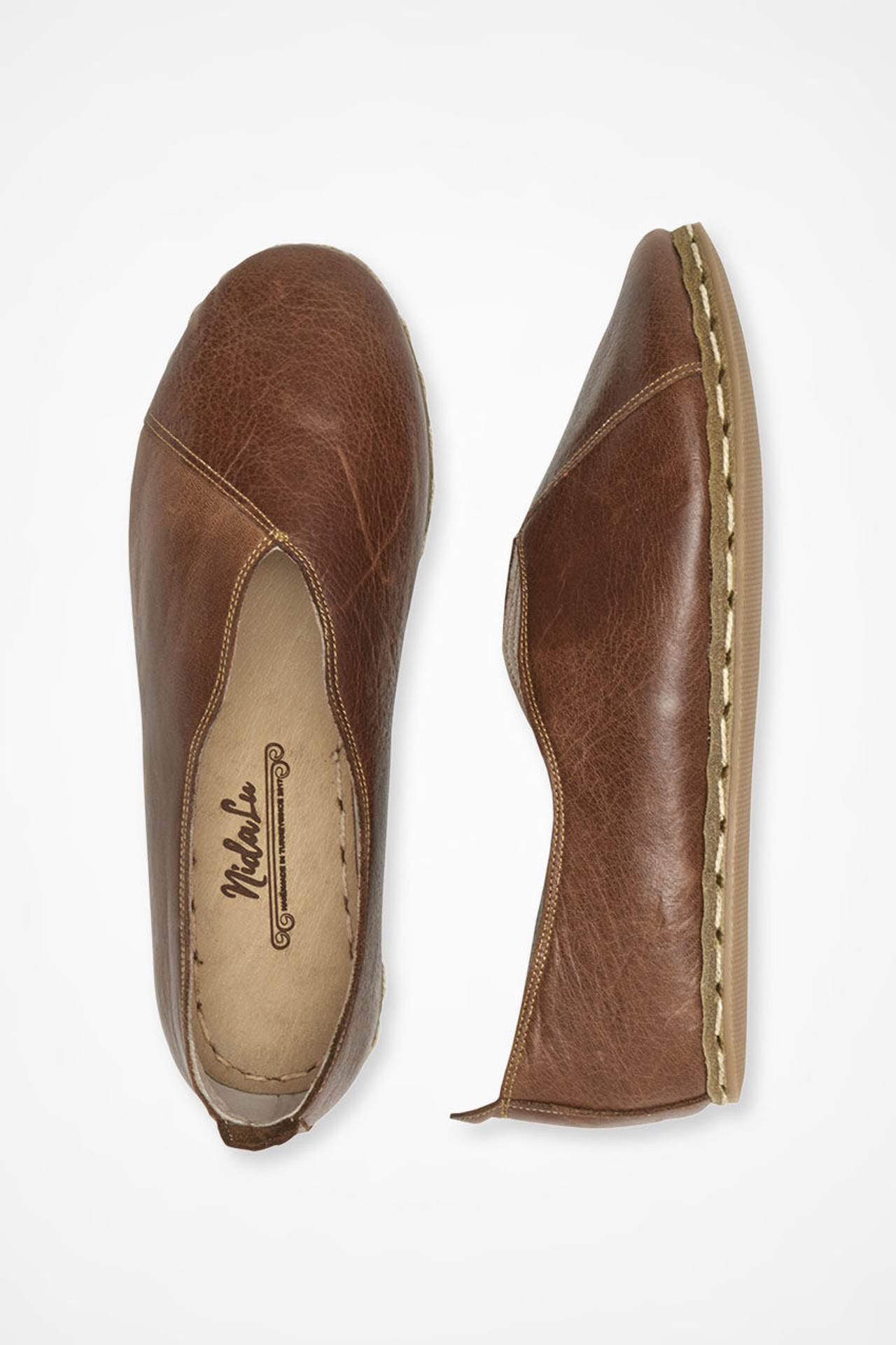 The Lu  Leather Flats by Nida Lu Handmade?