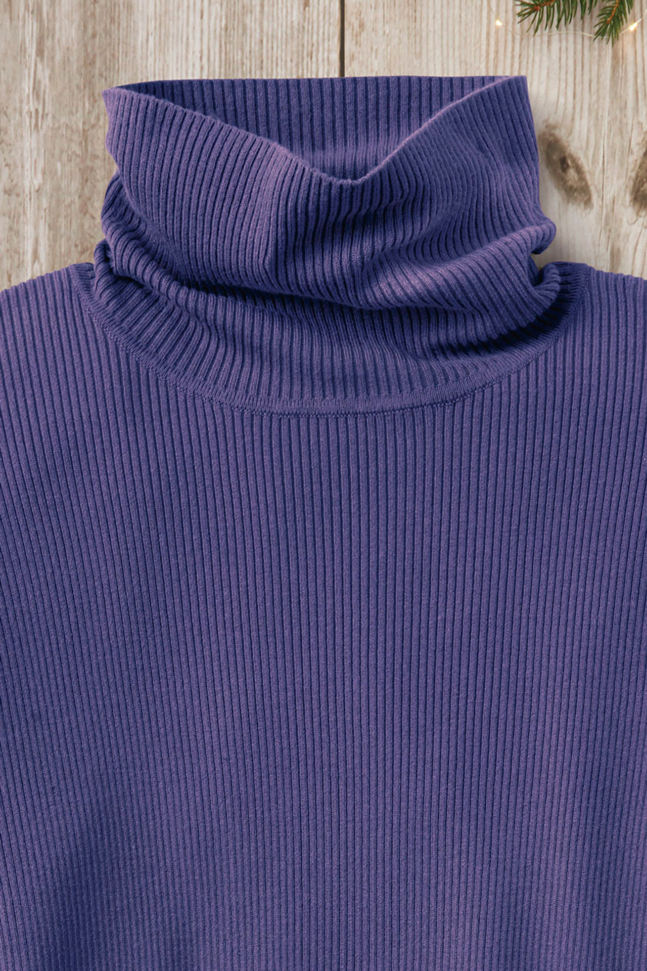 Ribbed Turtleneck Sweater